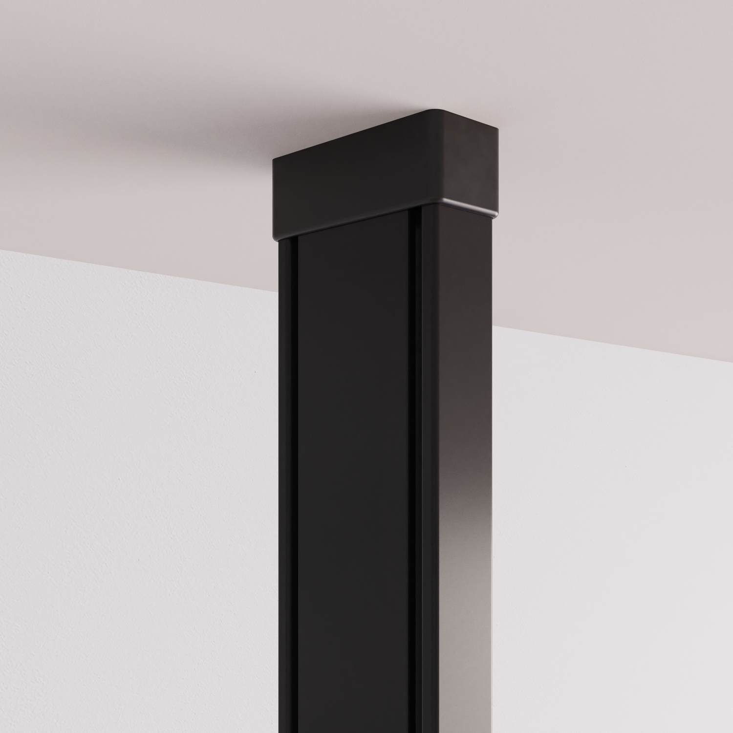 Structura profiel plafondbevestiging 2744mm zwart