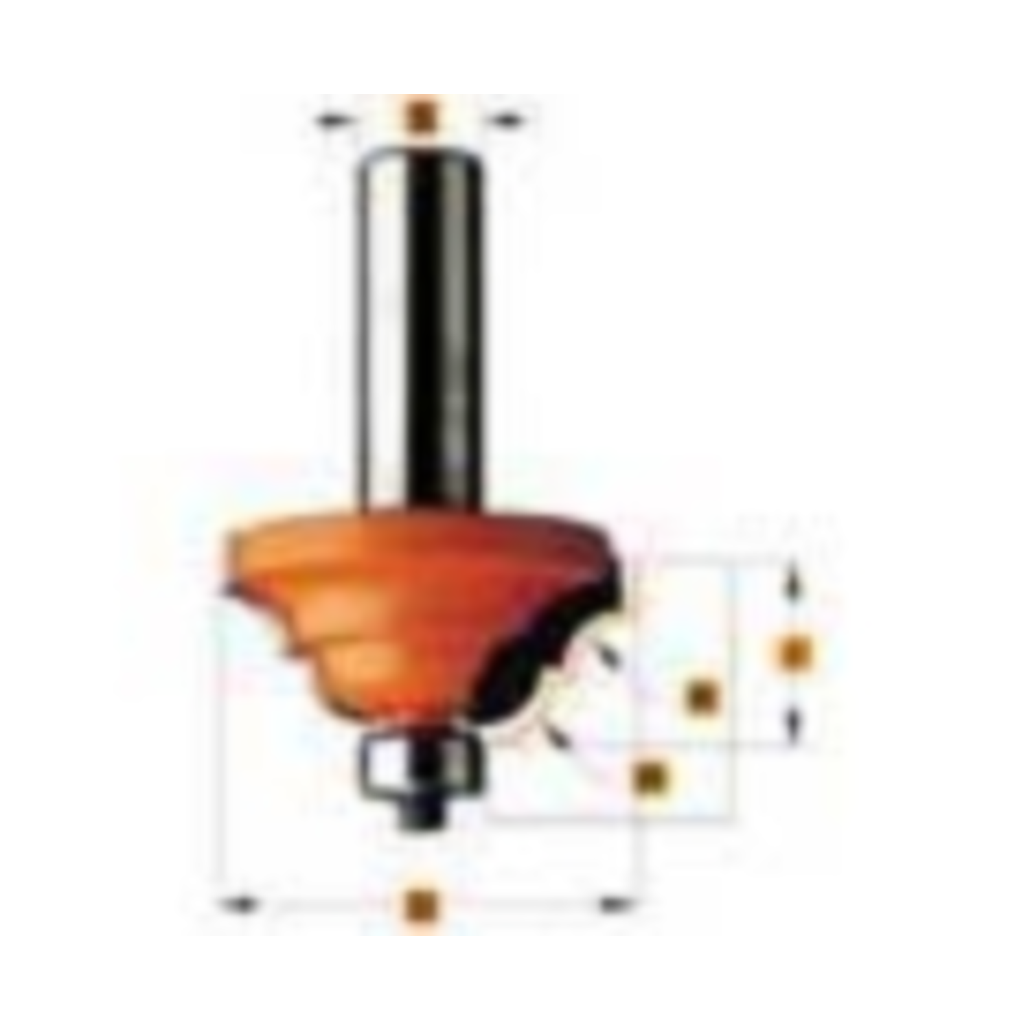 Profielfrees met geleidelager r=4 d=33,4 i=13 hw