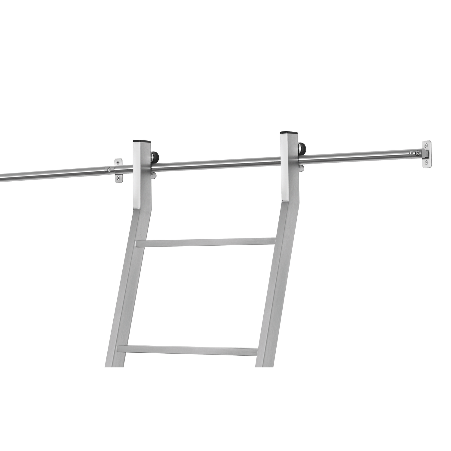 Bibliotheekladder Scala plus telescopisch RVS