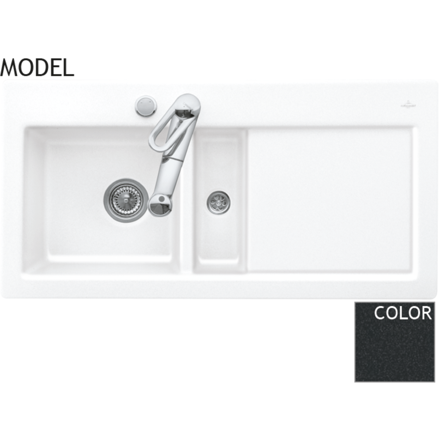 V&B 6770.01.jo subway 60l chromit glanzend