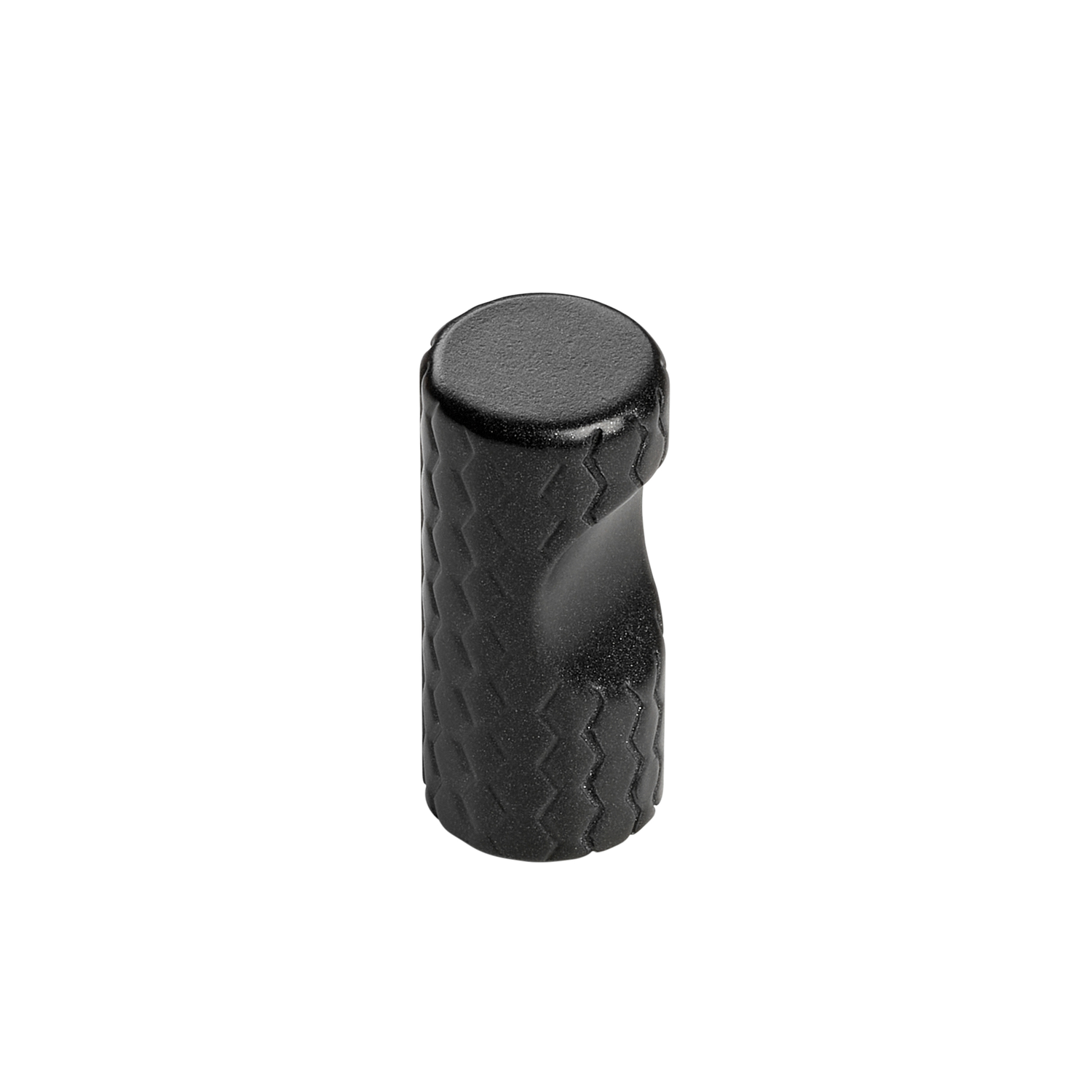 Knop trama d15 h33 zwart