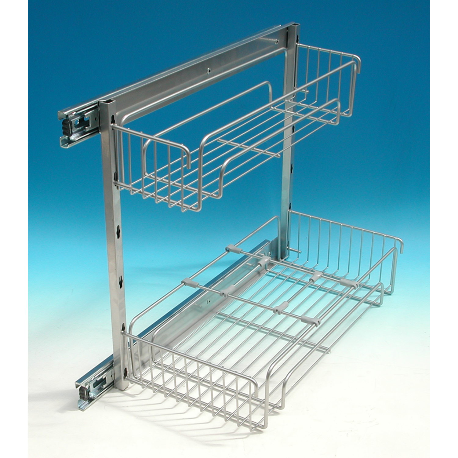 Zijuittrekdeel k.30cm grijs h430xb247mmmet 2 mande met 2 manden + 4 afstandhouders