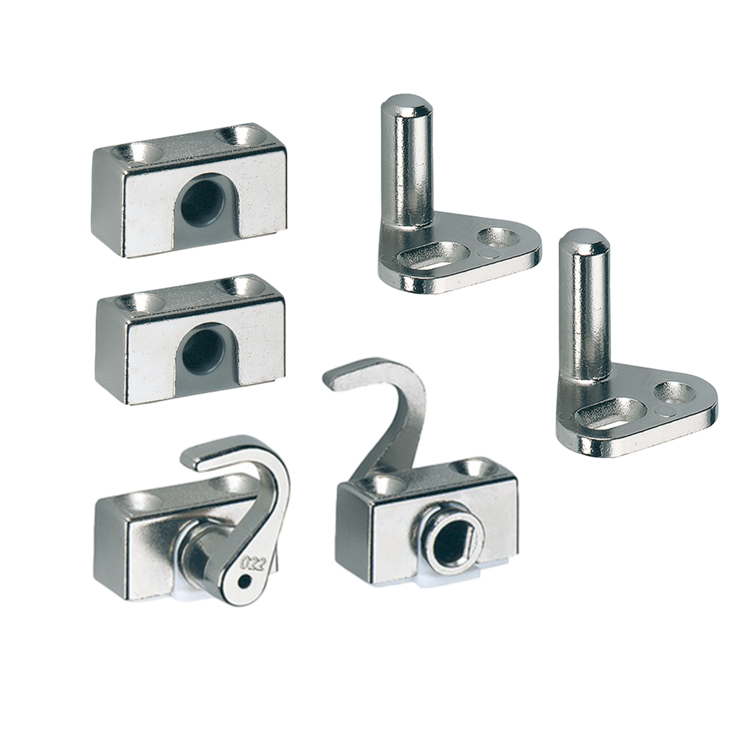 Set toebehoren huwil sloten (d.6mm) brons