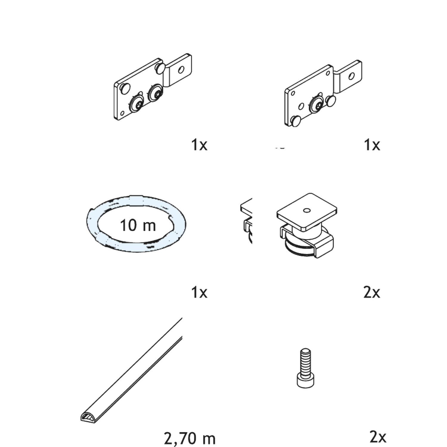 Hawa Porta GW/GWF Synchro basisgarnituur