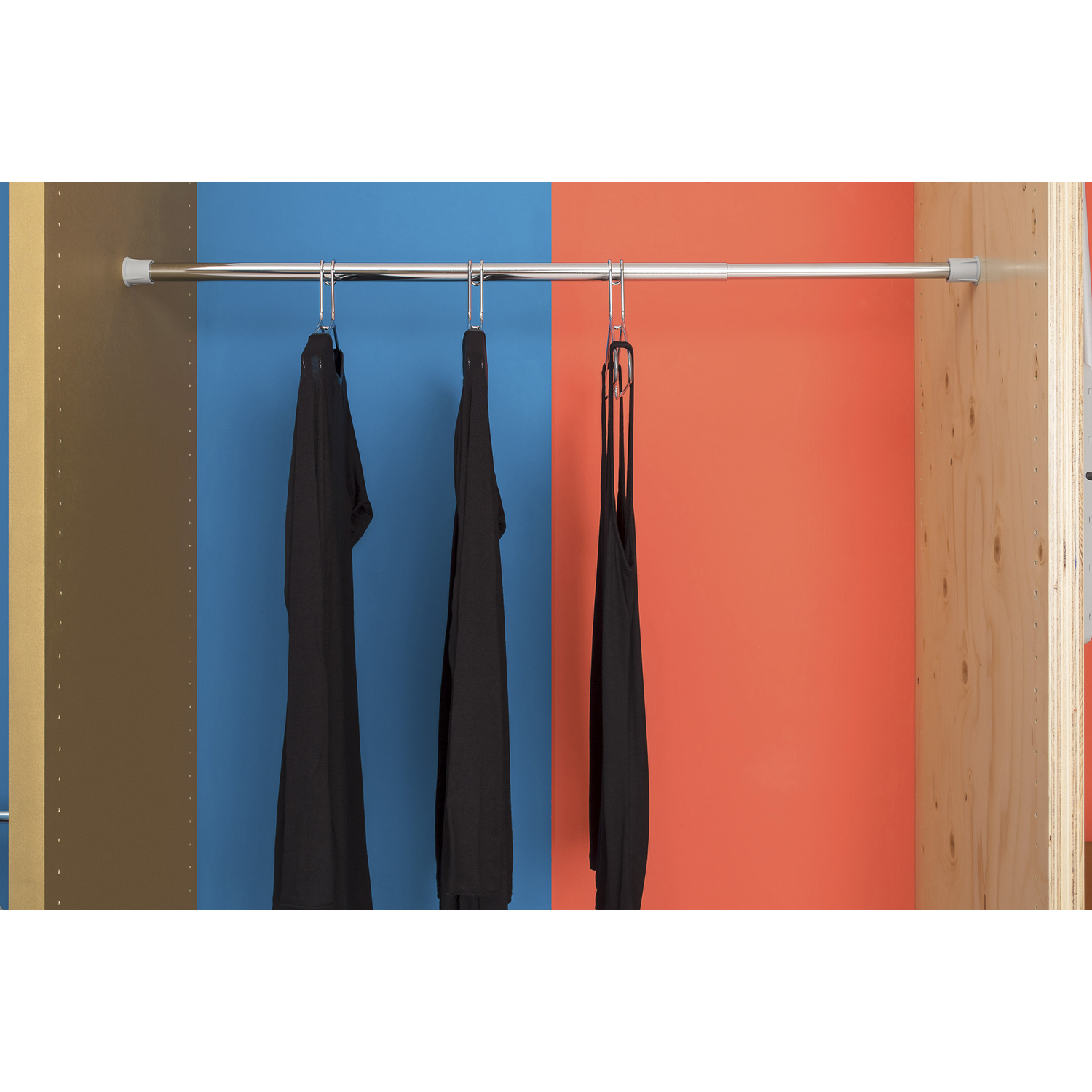 Telescopische kastbaar 75-115 cm chroom