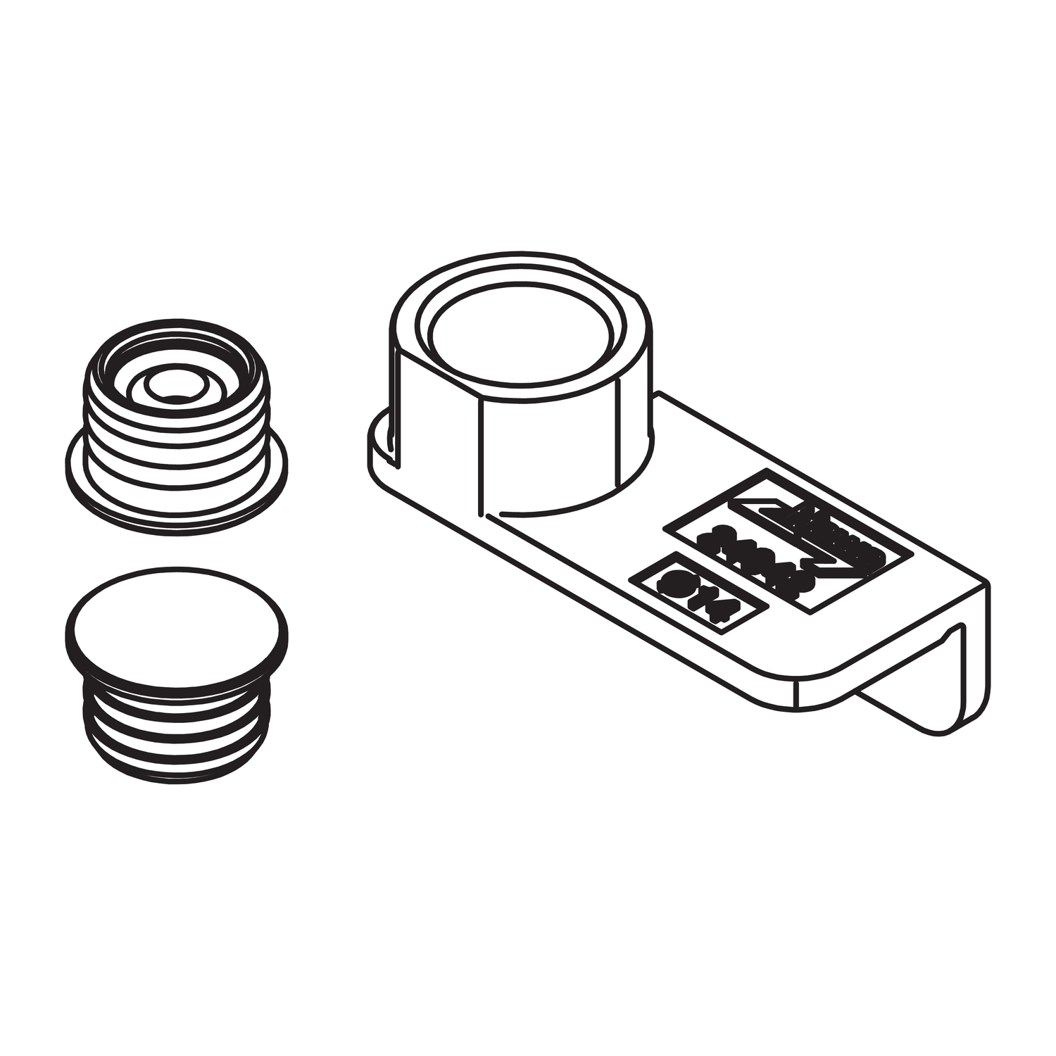 Hawa Folding Concepta 25 magnetisch centreer deel