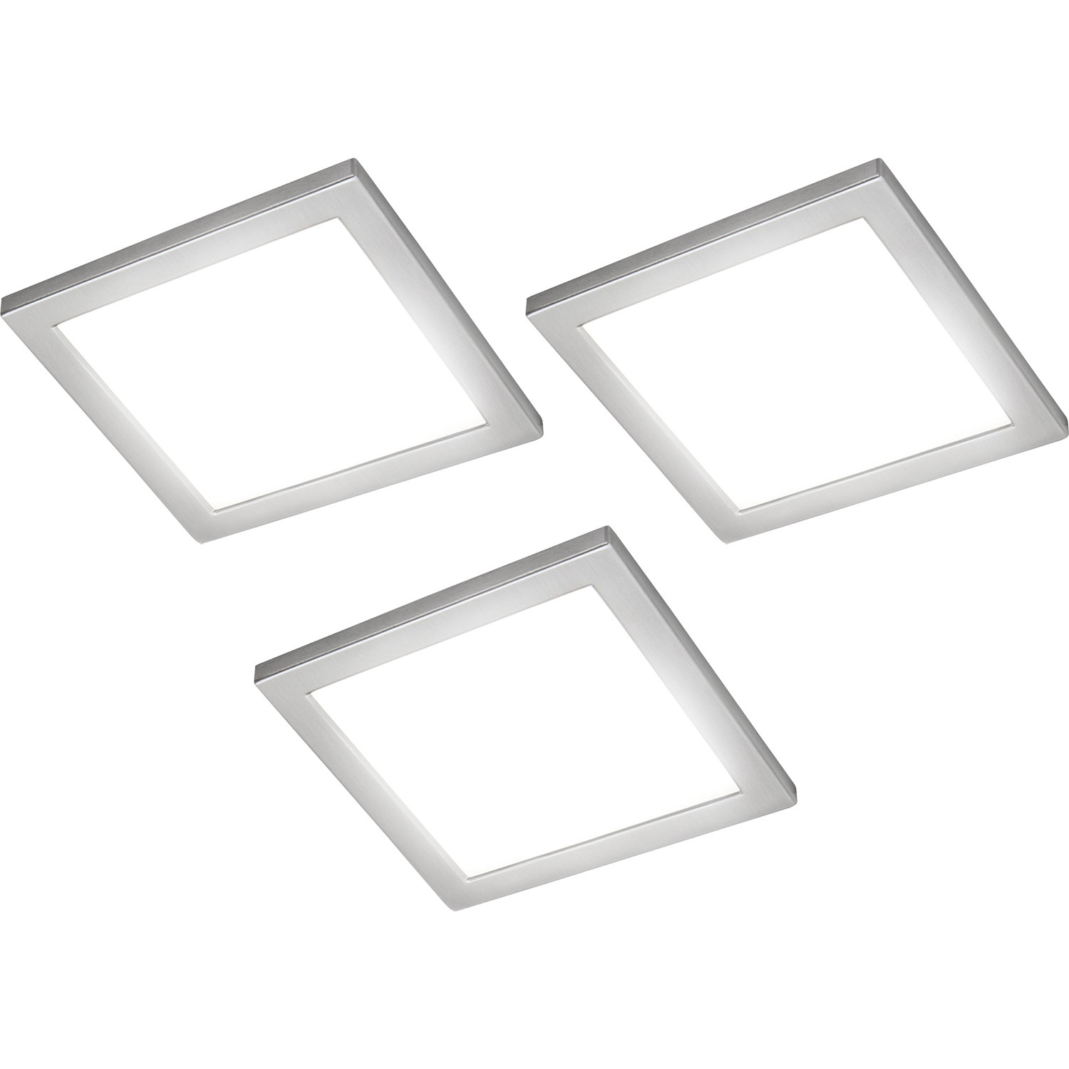Ria led-Set 3 x 5.4w 12V 3000K RVS + schakelaar