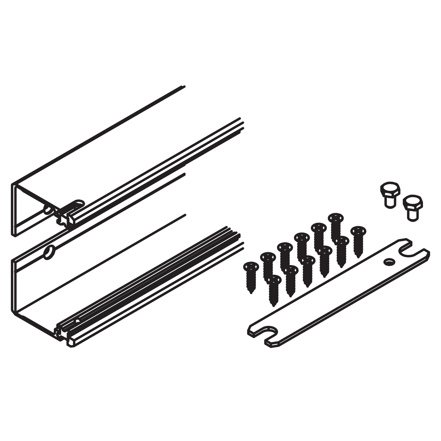 Hawa Concepta connector 55mm 2 deuren
