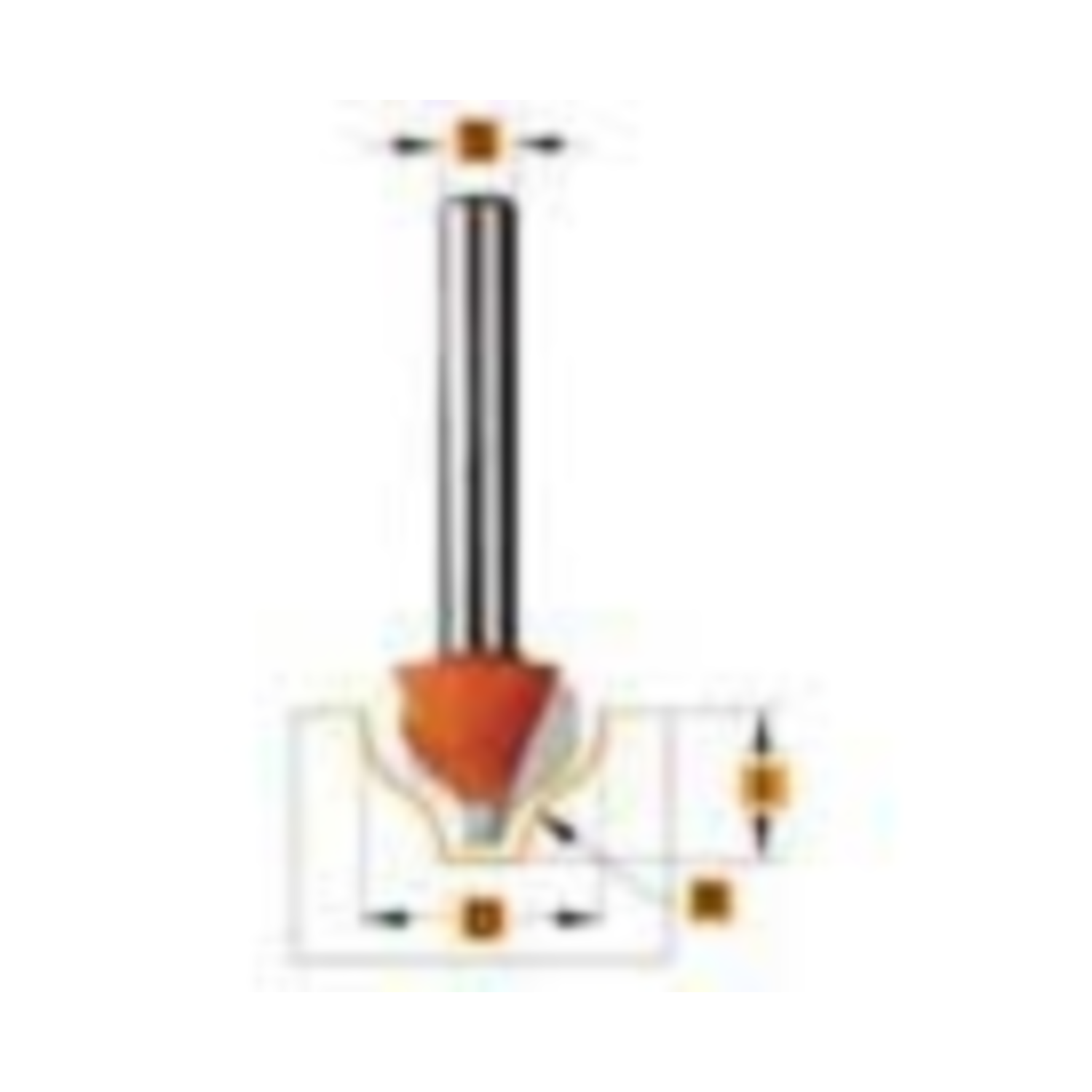 Decoratief profielfrees d=19 r=6,5 i=11