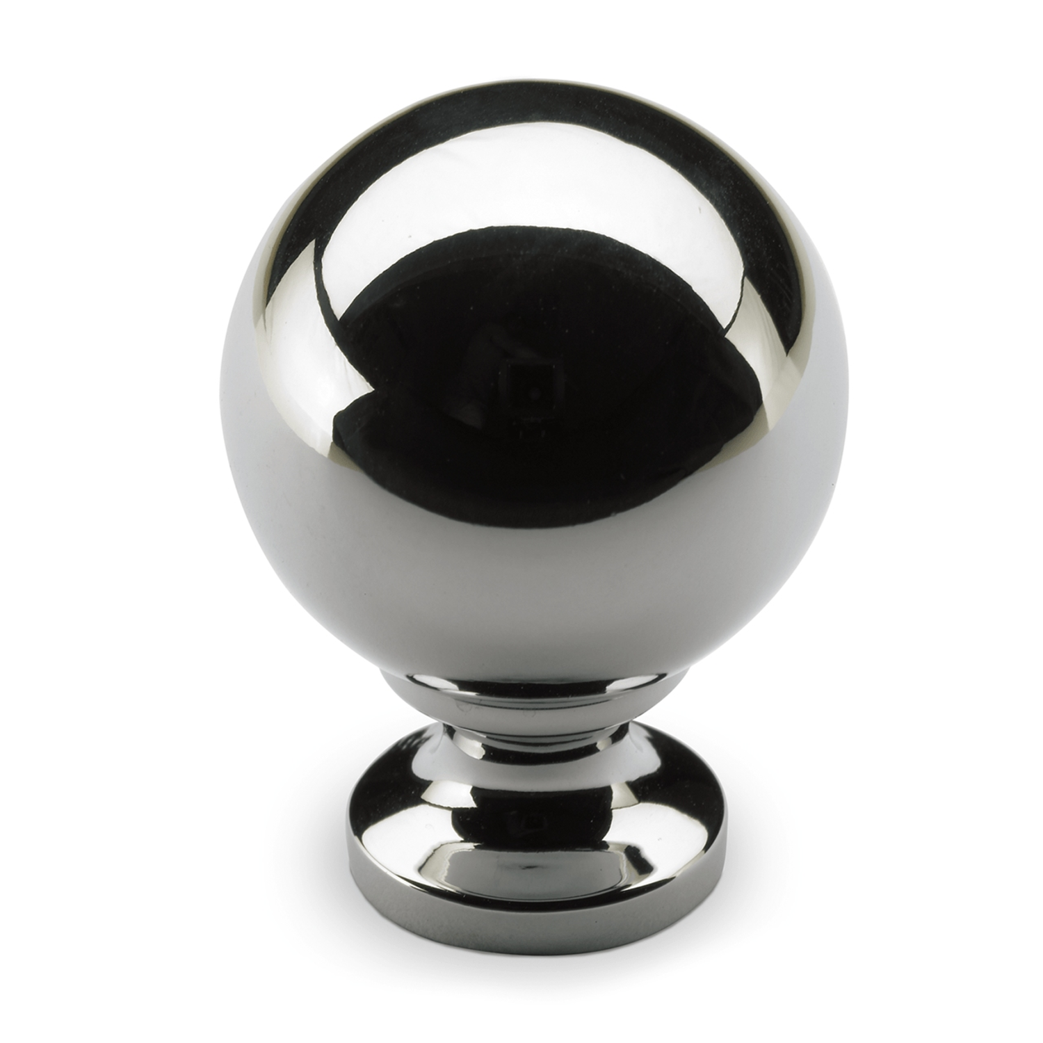 Knop Bona, H 41 mm, ø 30 mm, glans verchroomd