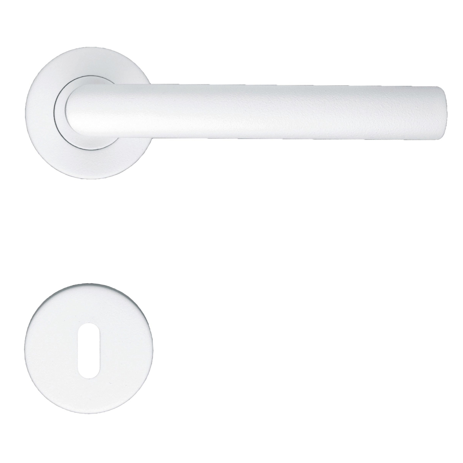Deurkruk Pro i shape 19mm wit structuur r+e