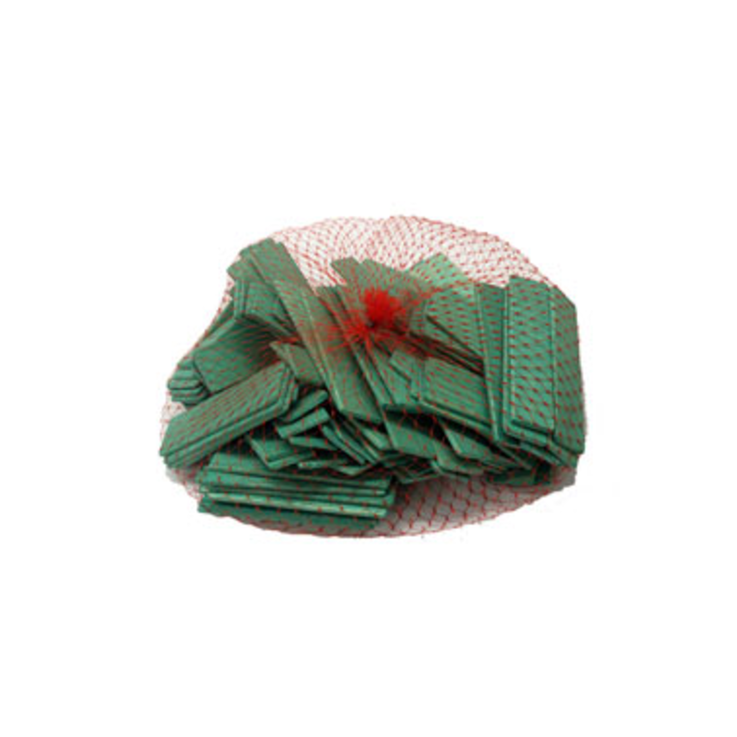 Houtblokjes 20 x 3 mm groen (100 st)