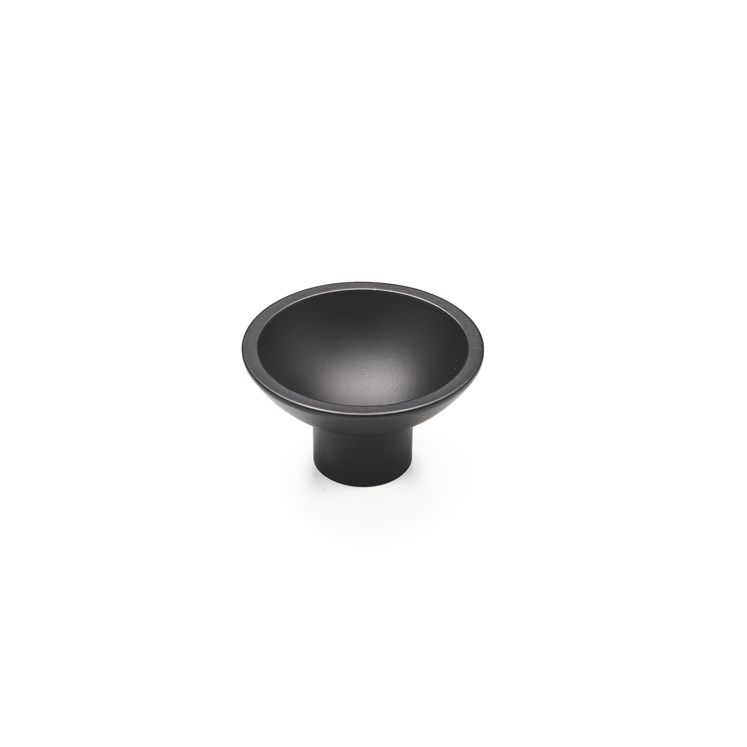 Knop tazza ø50x30 zamak mat zwart