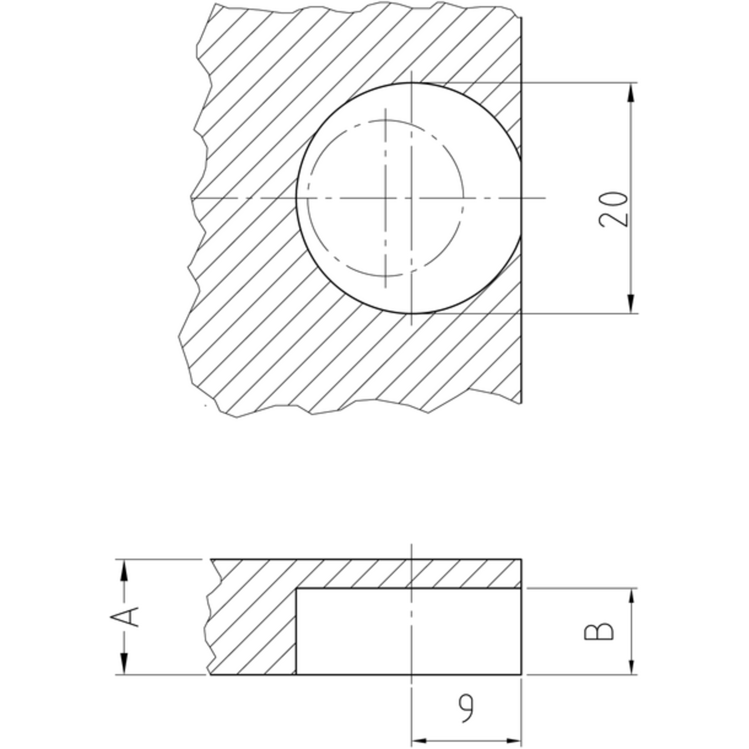 Kastverbinding AZ21 zamak 12.5mm vernikkeld