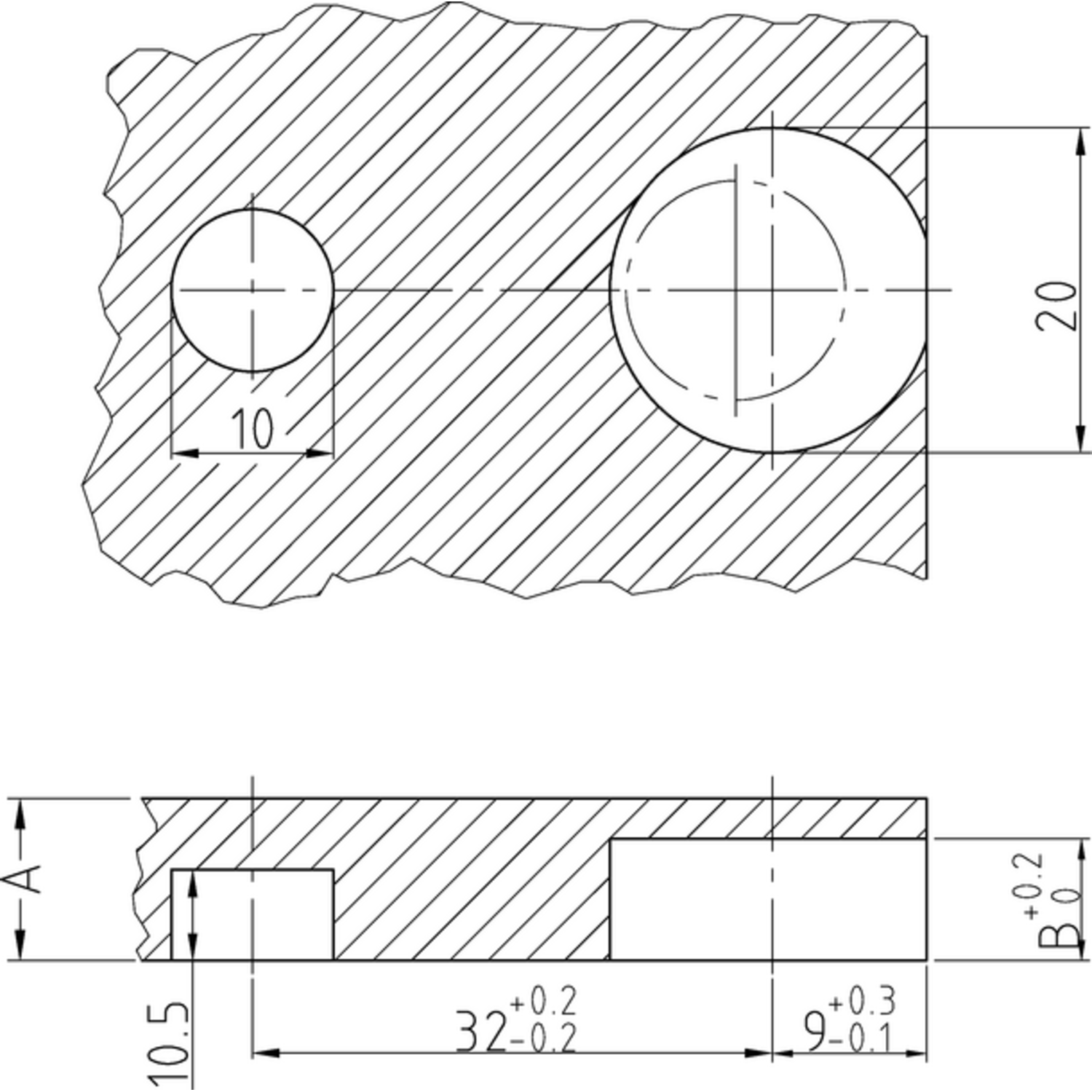Kastverbinding AZ20 zamak 12.5mm vernikkeld