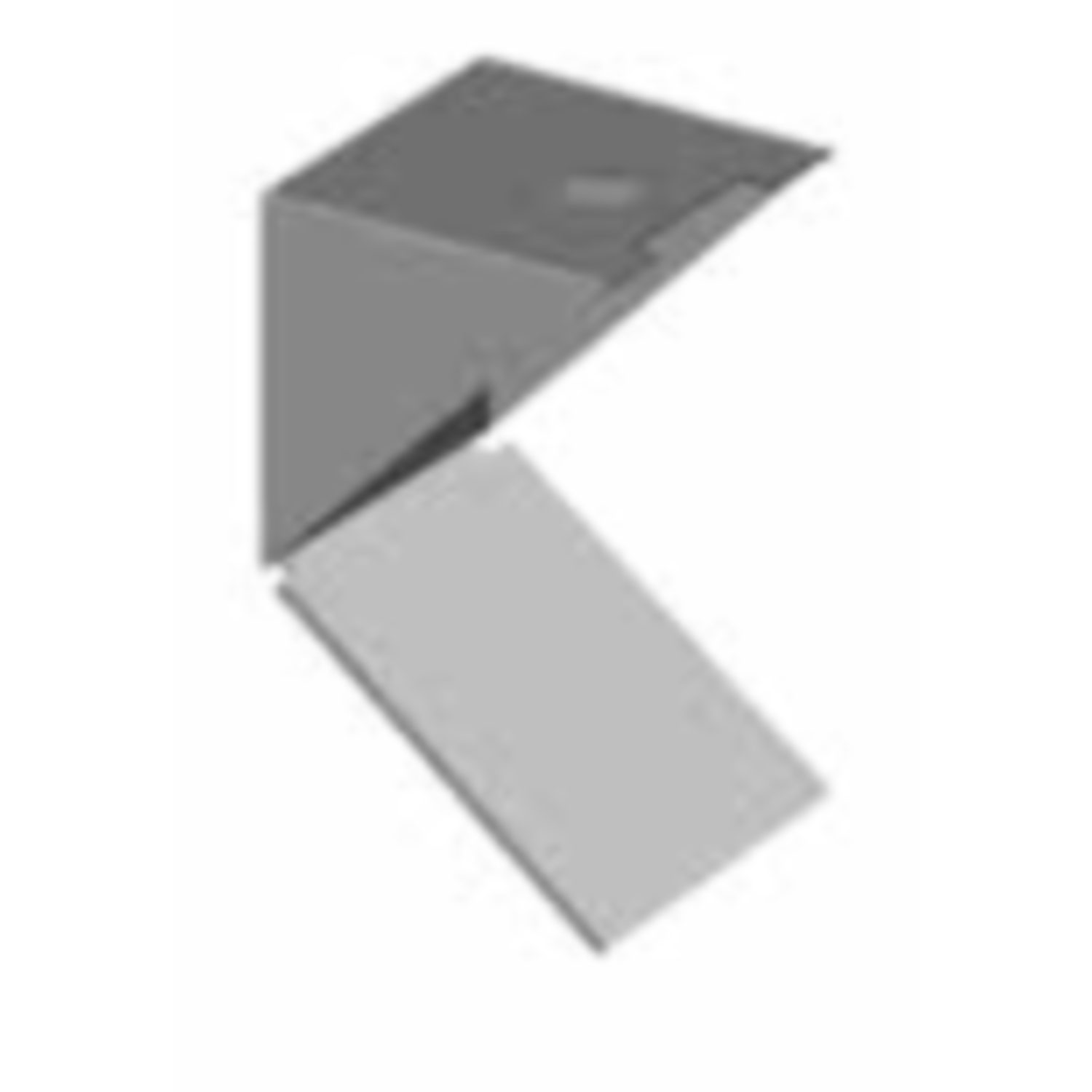 Plankdrager kunststof 3045 enkel wit