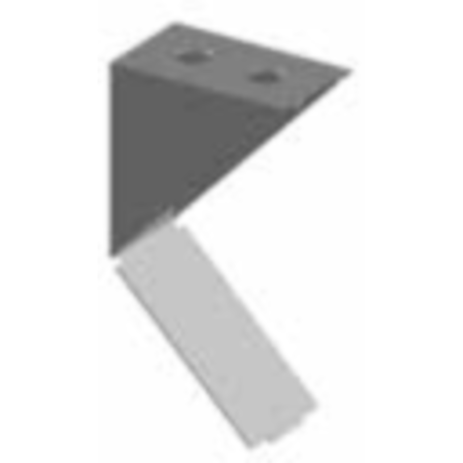 Plankdrager kunststof 3047 hoog wit