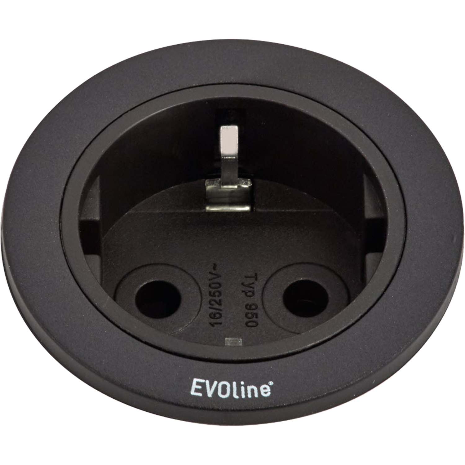 Evoline One stekkerdoos zwart 3m kabel b/f