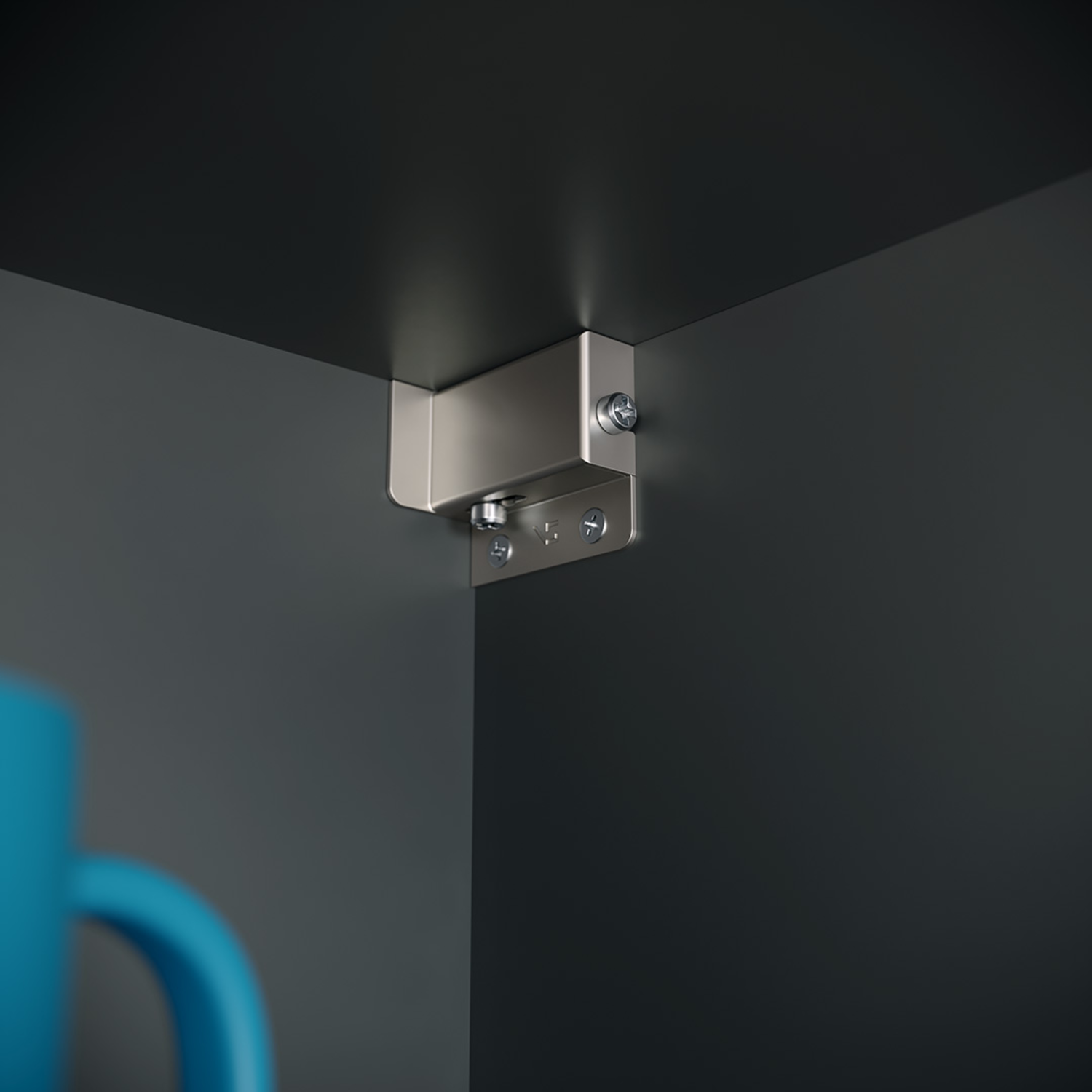 Kastophanger SH-25 vernikkeld links om te schroeven