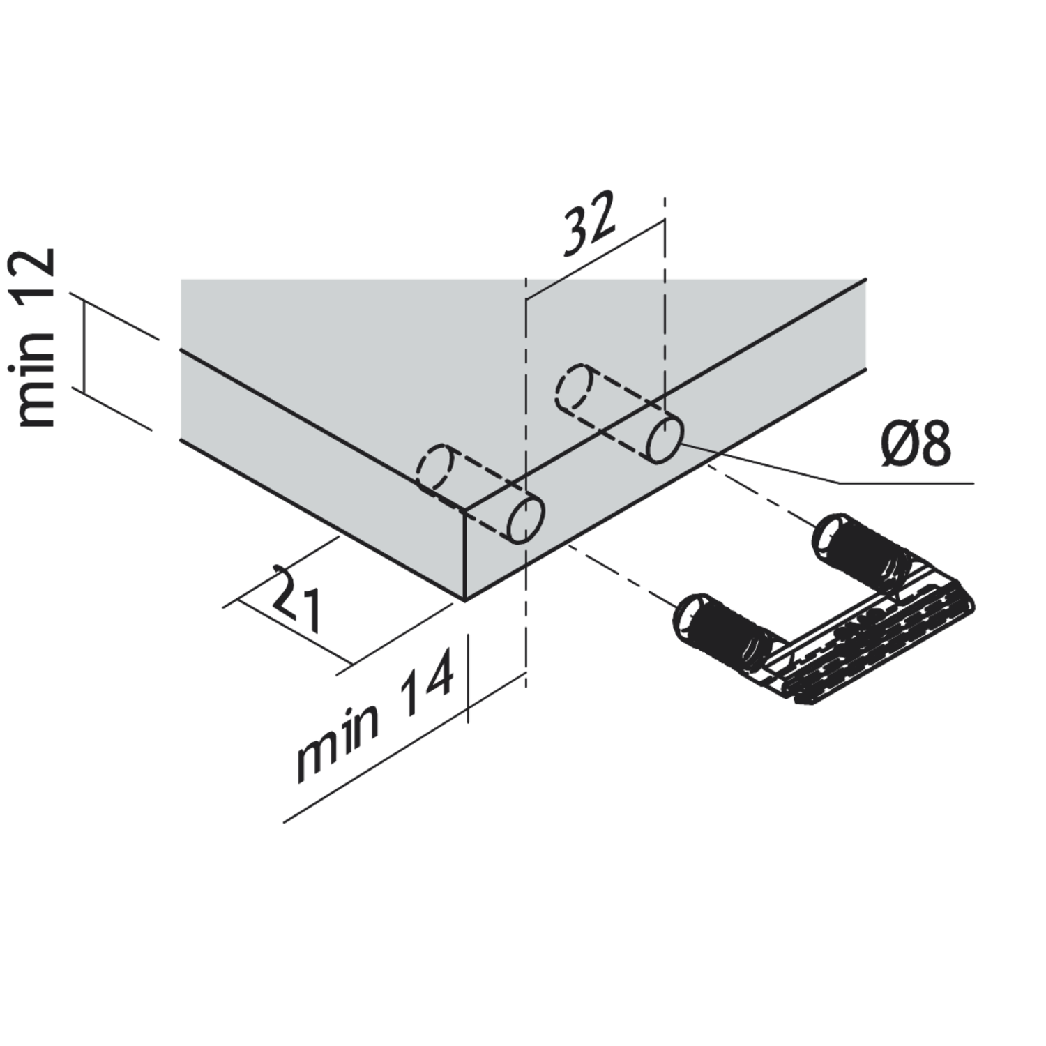 OVVO-1230 inboor-verbinderset demonteerb.(1000 st)
