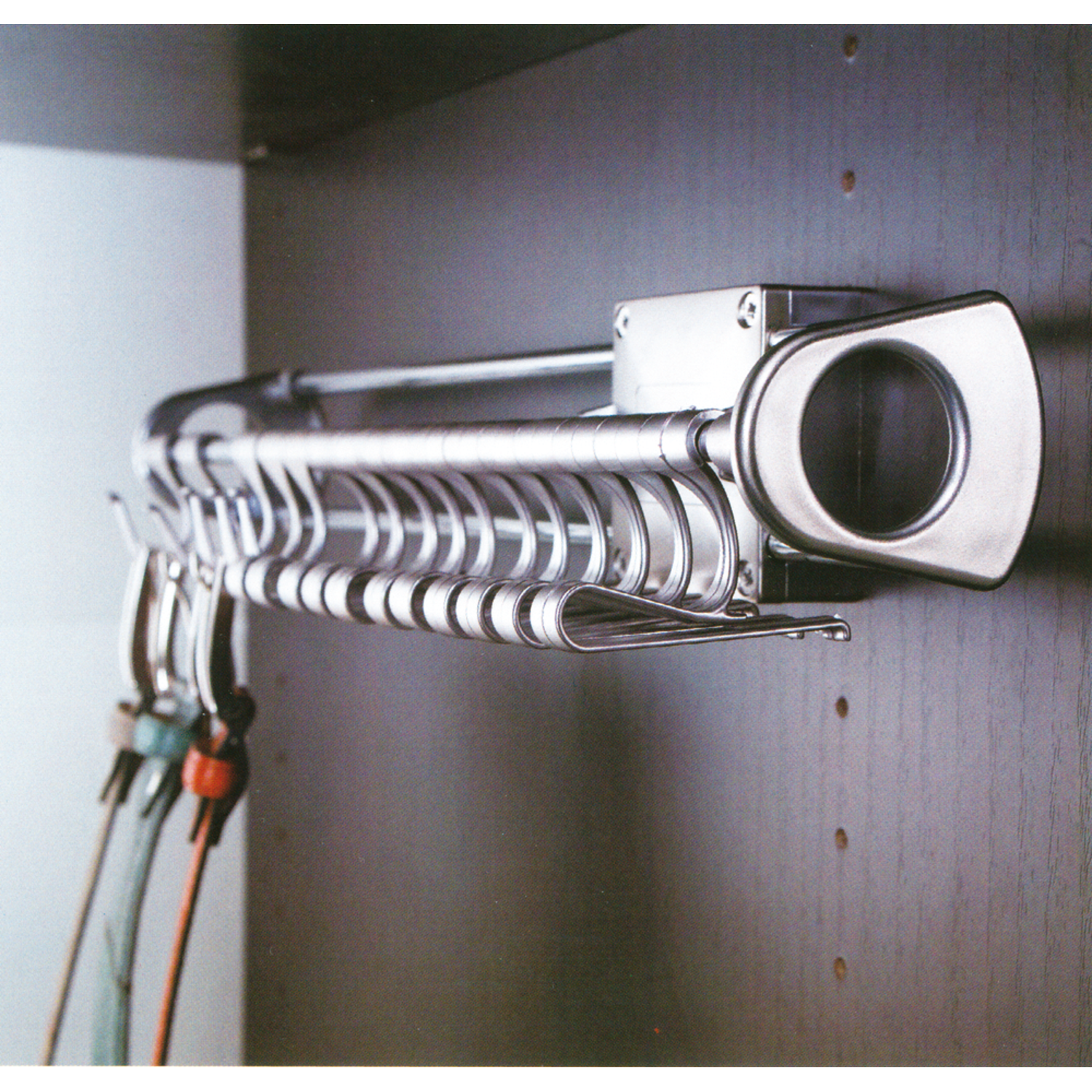 Dassen-en riemenh.d430mm chroom uittrekbaar