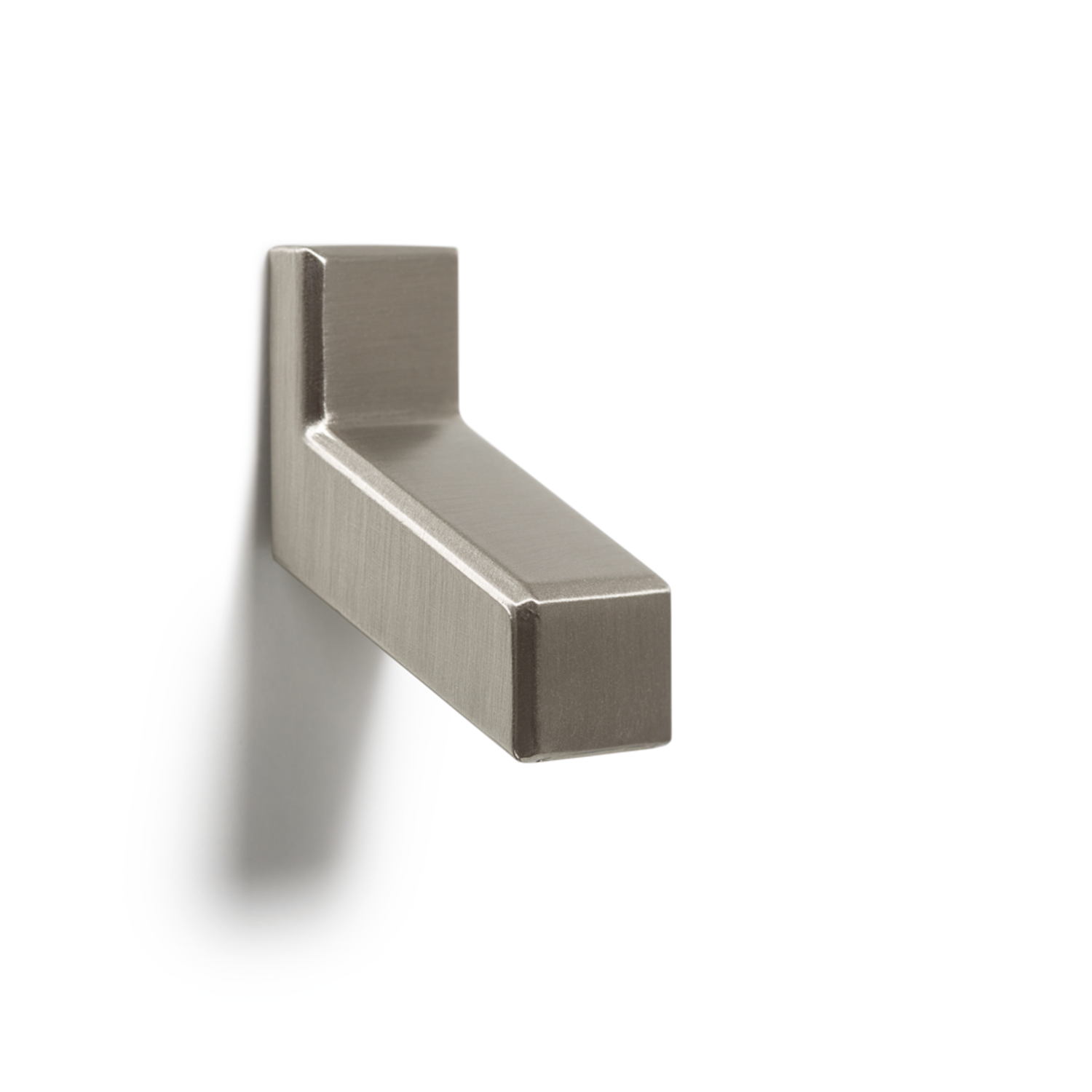 Knop verso 15x31mm zamak geborsteld nikkel