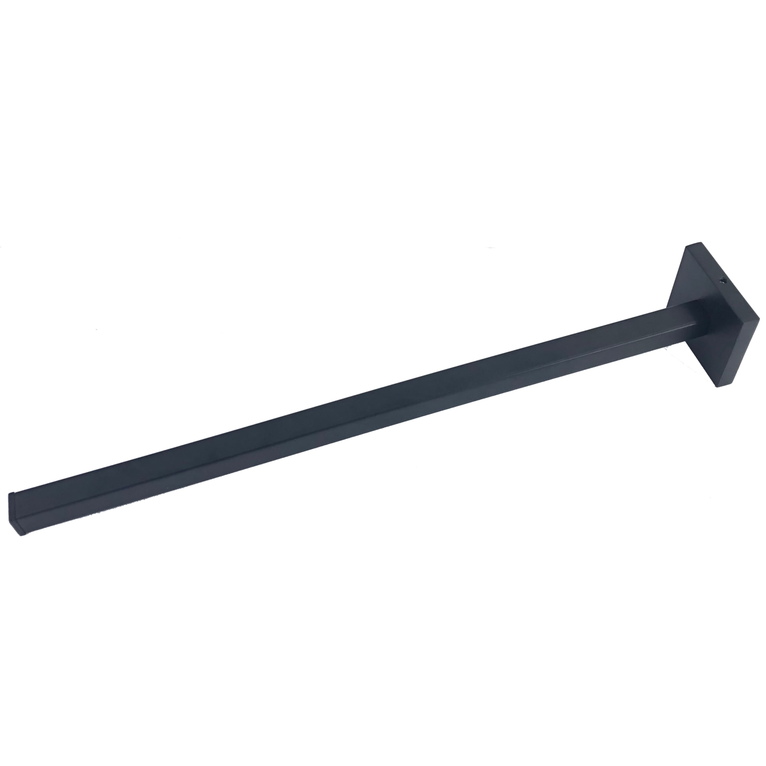 Handdoekdrager vierkant zwart-1 arm 10x375