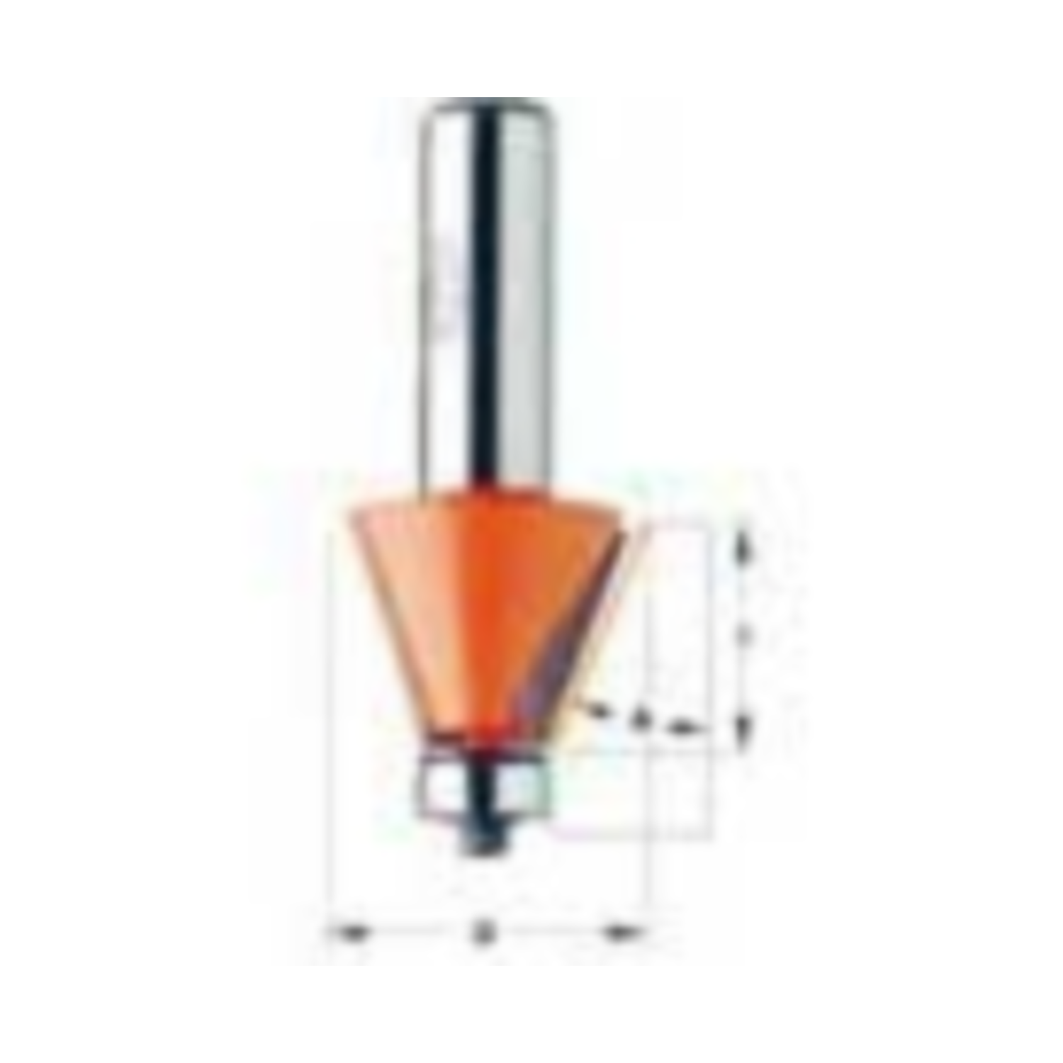 Afschuinfrees met lager d=24,5 i=24mm < 15°