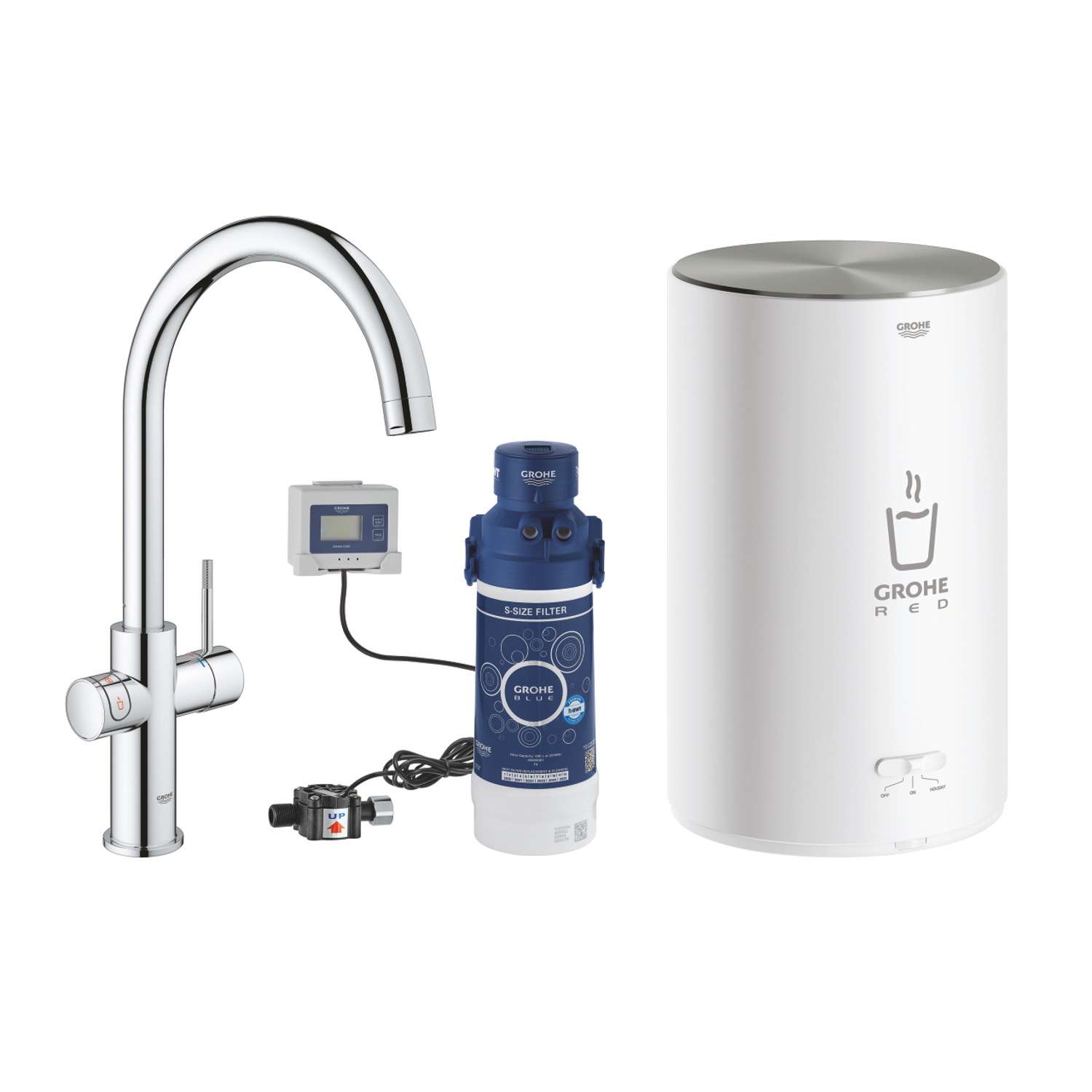 Grohe red duo-m starterkit c-uitloop chroom