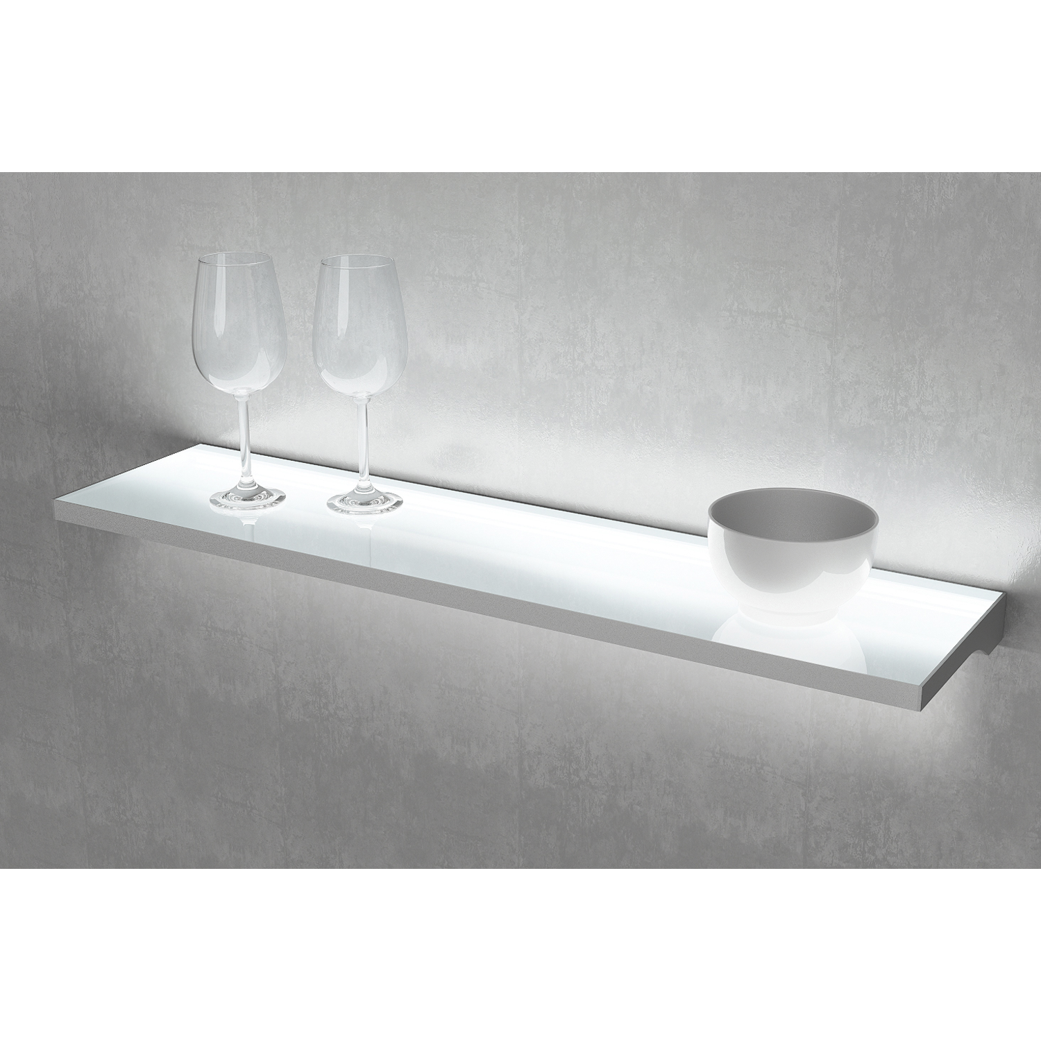 Teo Slim led glastablet 450mm 4.85W 4000K alu