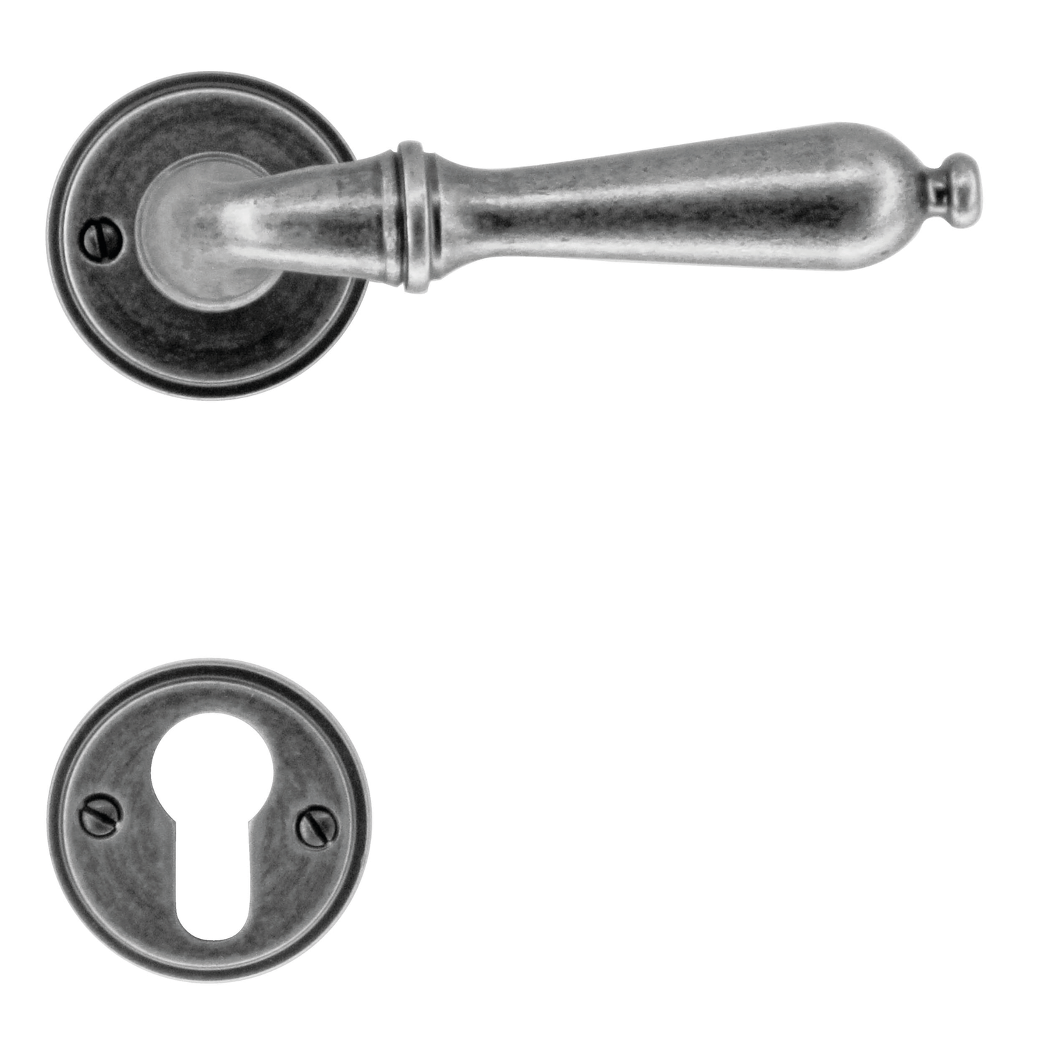 Deurkruk Pro da vinci old silver r+e cyl