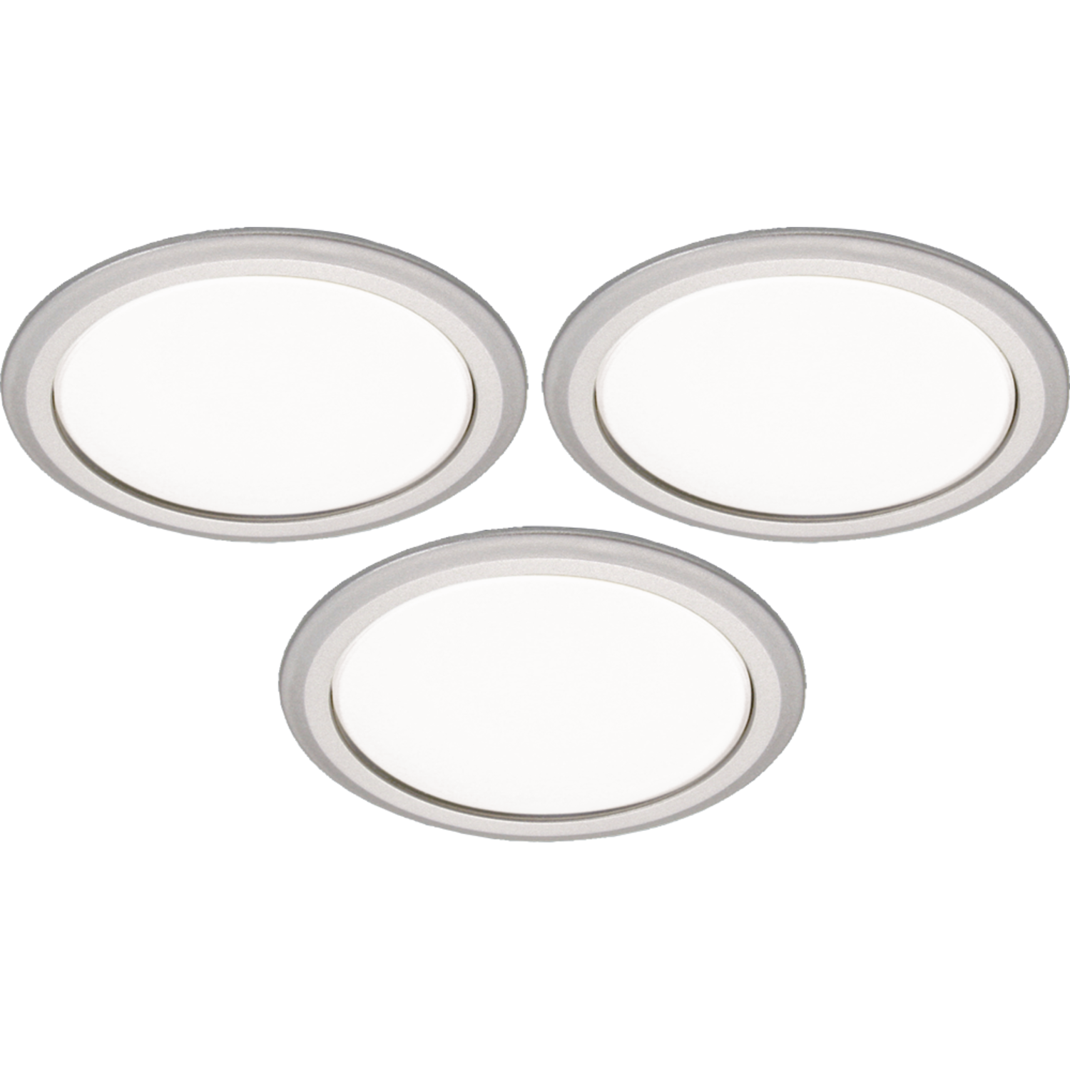 LD8001-55 ledset inbouw 3x3W 3000K alu+ dimbare ko + dimbare konverter + 2000mm kabel