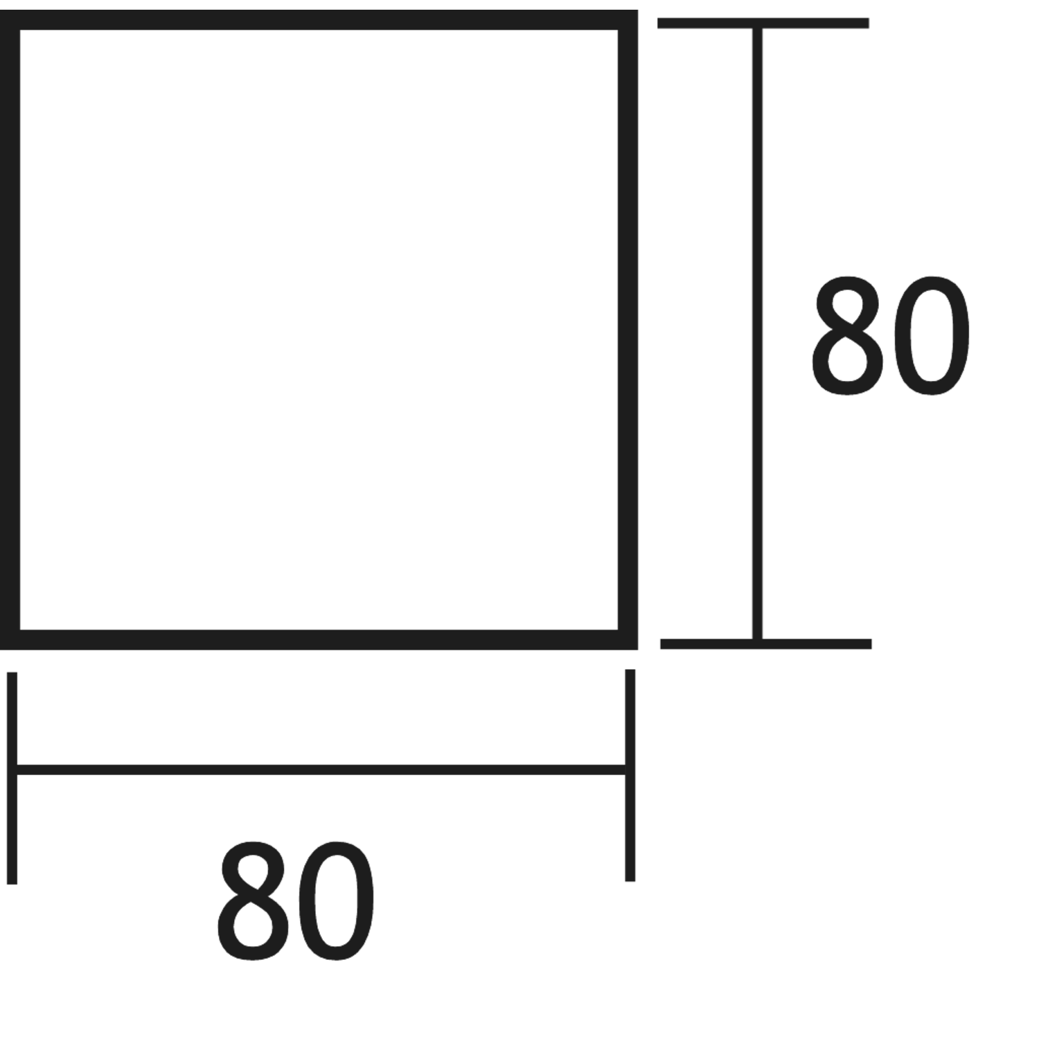 Tafelpoot Q80 zwart mat 80x80mm h71 regelbaar