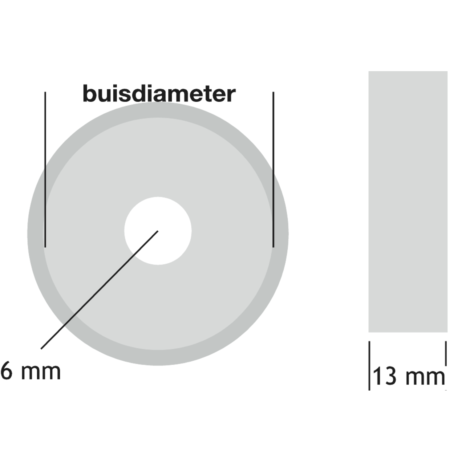Barhouders rond 9mm koper vernik.