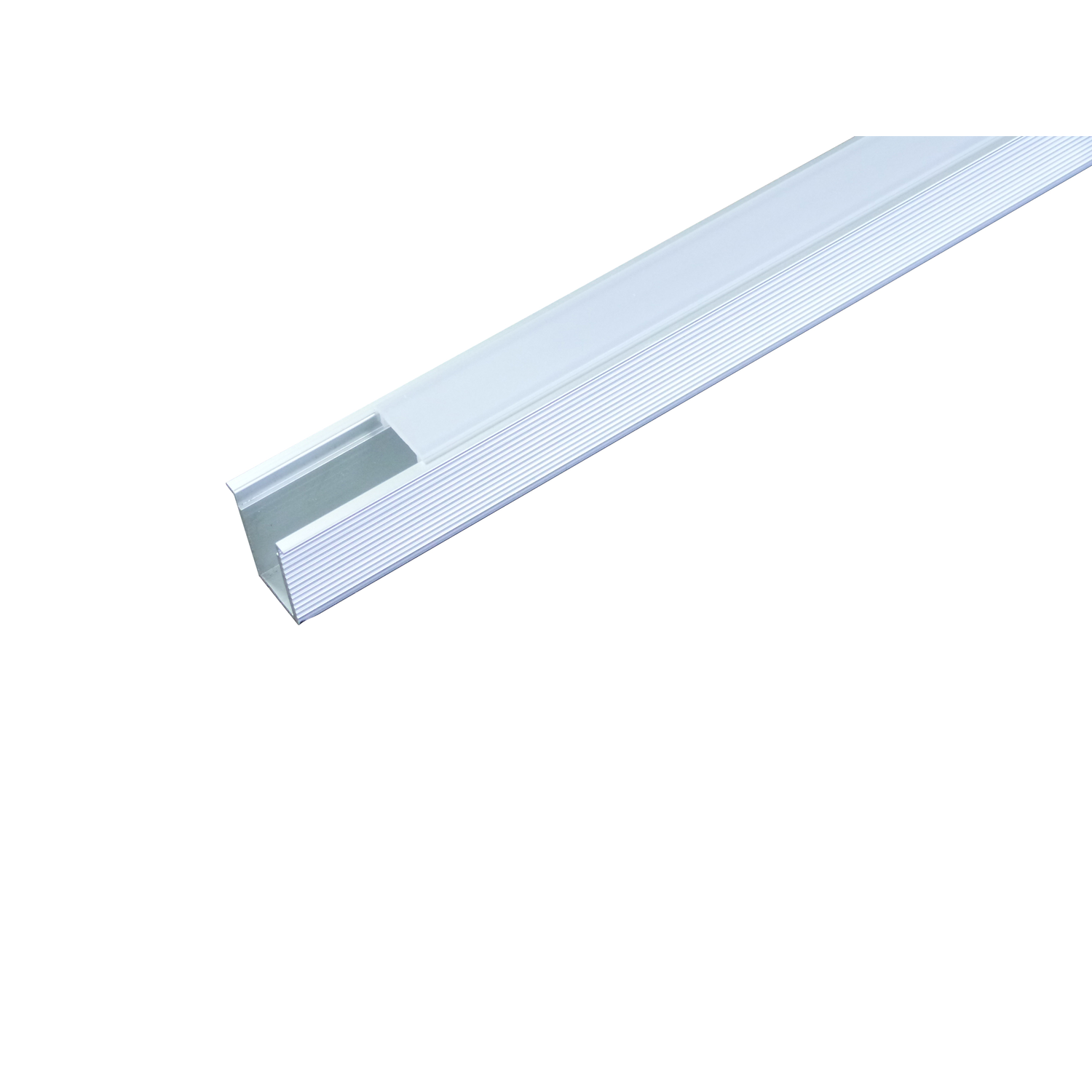 Led profiel Channelline Micro inbouw 2000mm alu met pvc afdekkap