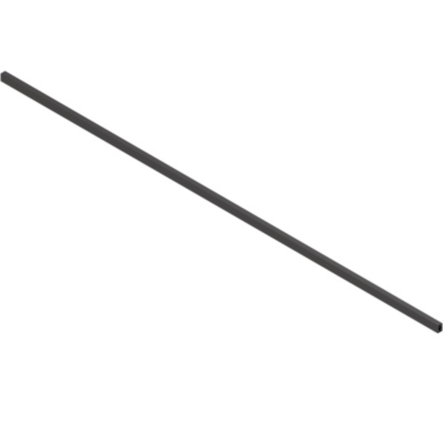 Dwarsreling legrabox 1080mm carbon zwart