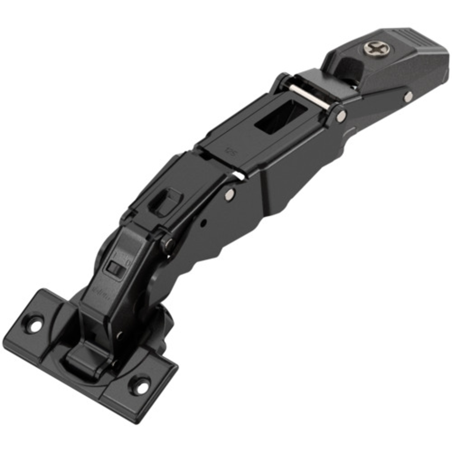 Clip scharnier 125° 0mm onyx zwart
