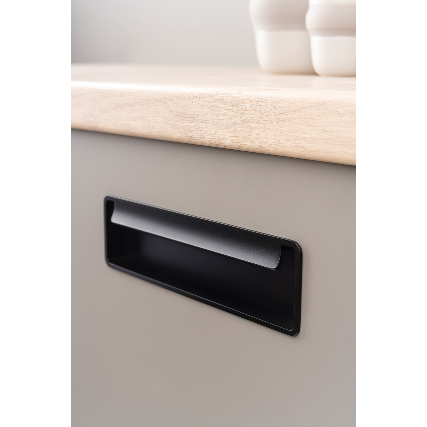 Komgreep FOLD BA128 L174 zamak geborsteld nikkel