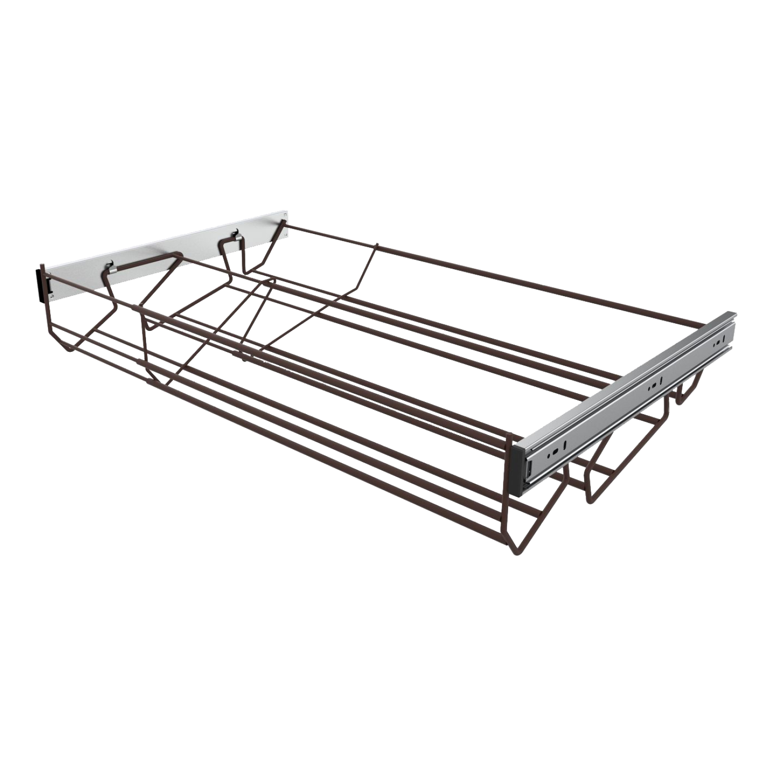 Schoenrek 60/100cm moka d.48cm uittrek