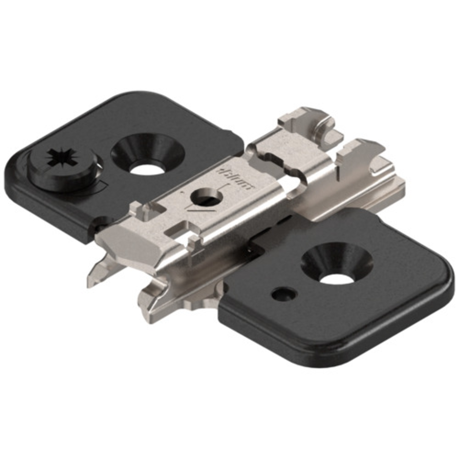 Stelplaat excentrisch schroef 0mm onyx zwart