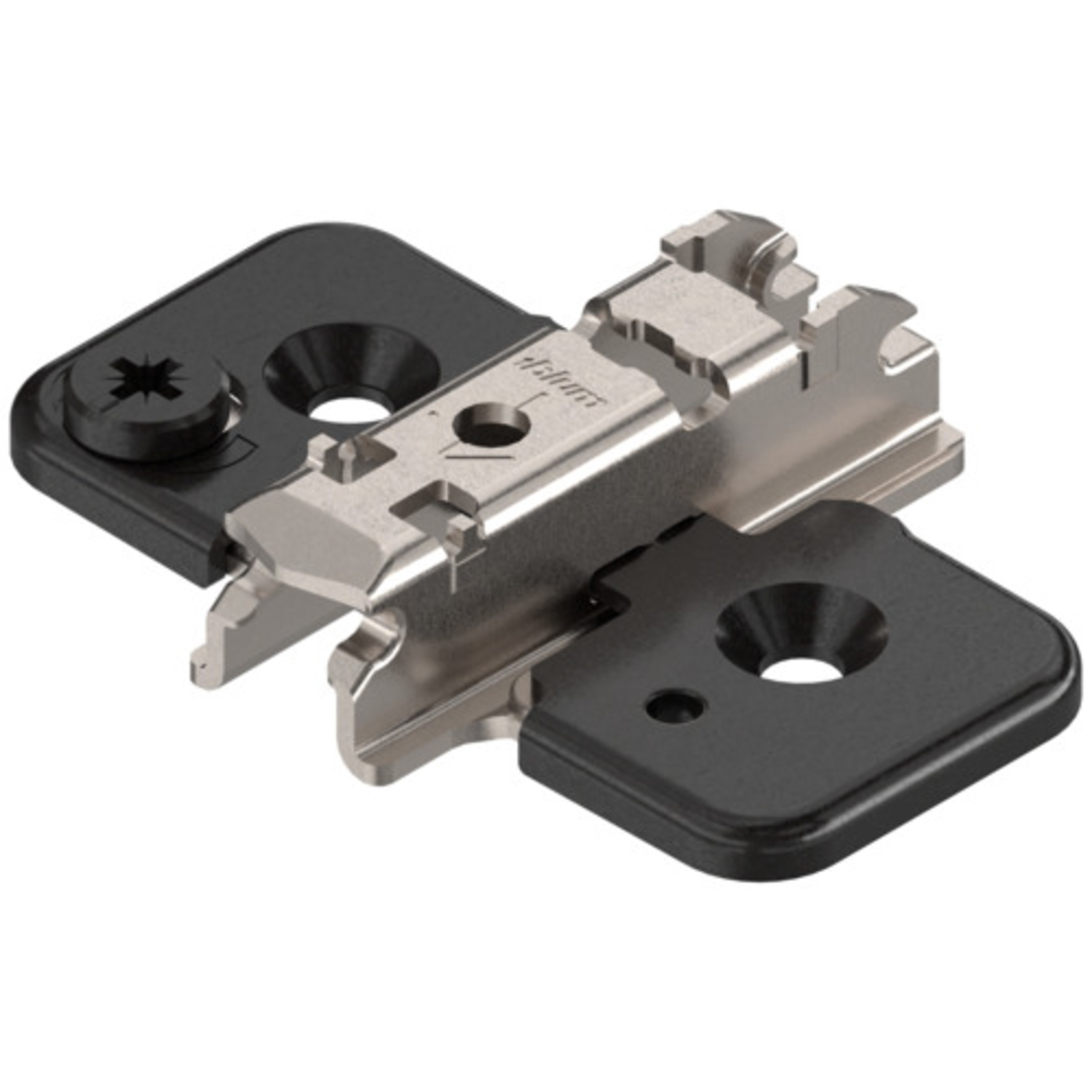 Stelplaat excentrisch schroef 3mm onyx zwart