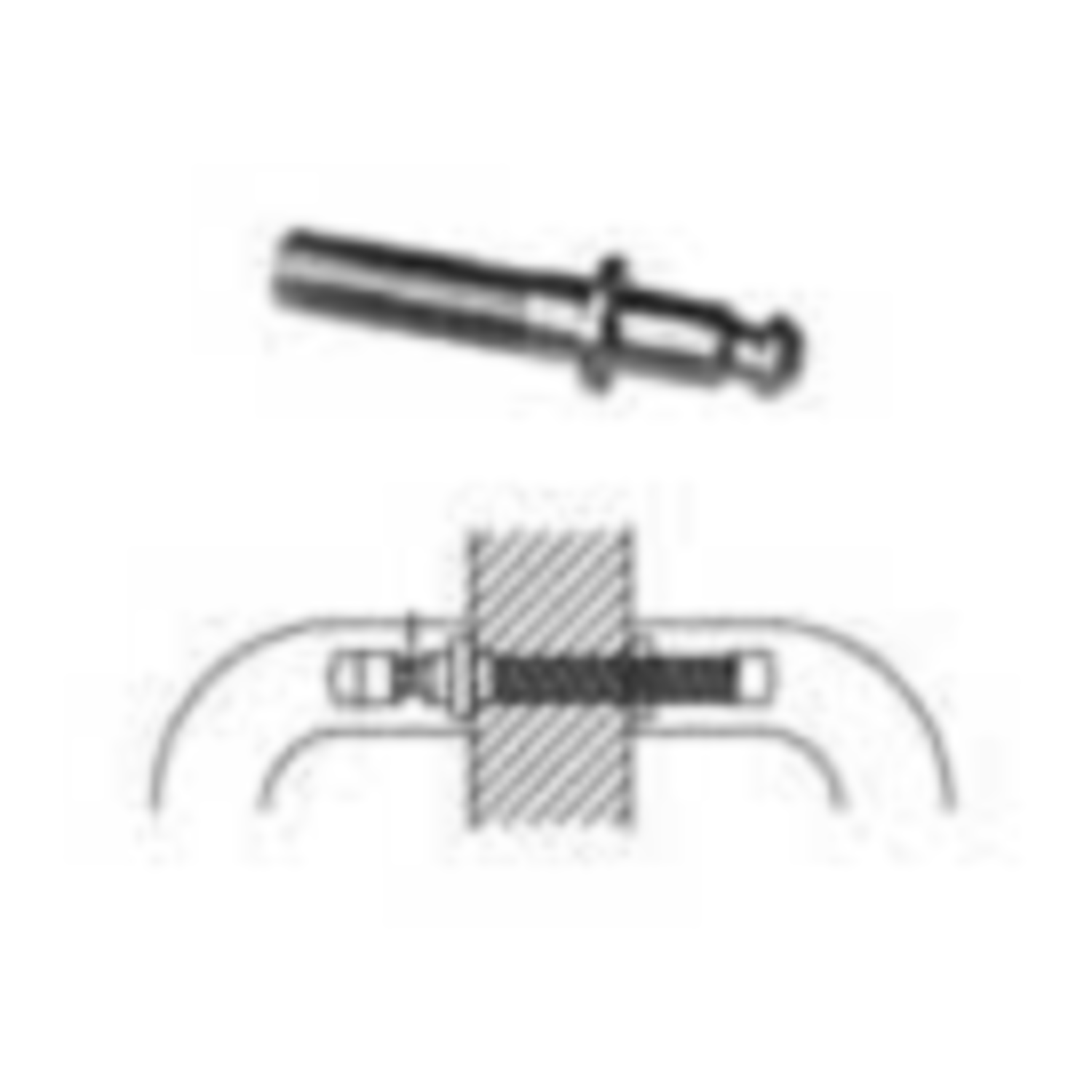 Montageset dubbel m10 130mm