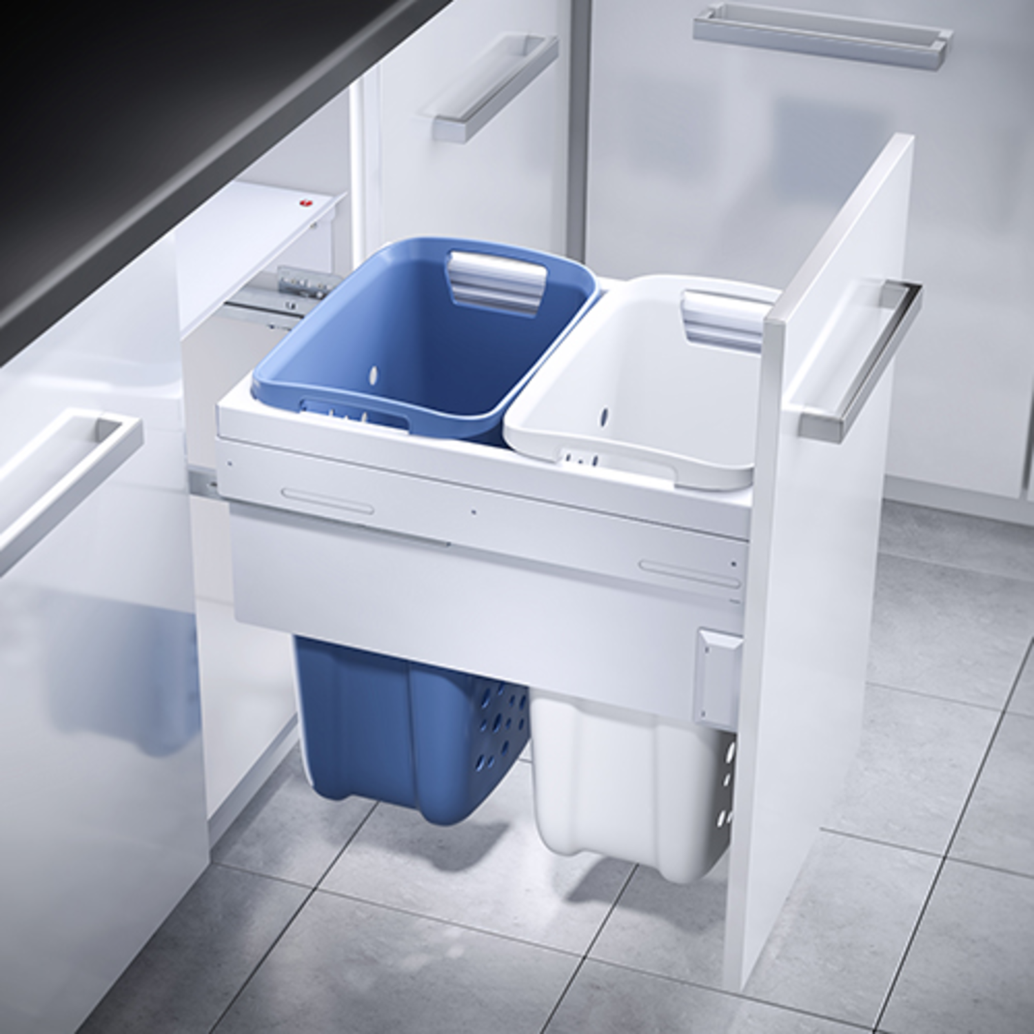 Hailo Laundry Carrier k.45 2x33l wit