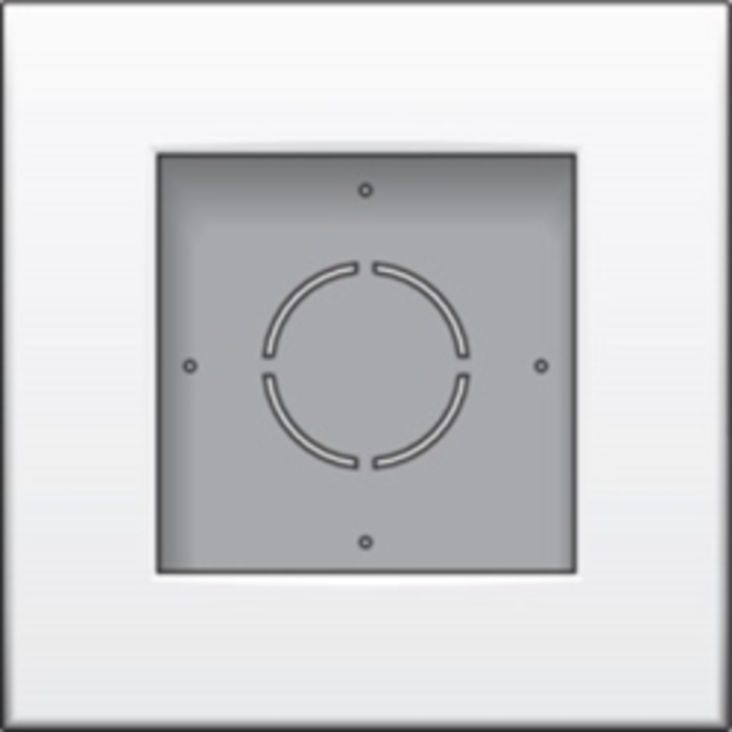 Niko opbouwdoos enkel 87x87x37mm wit