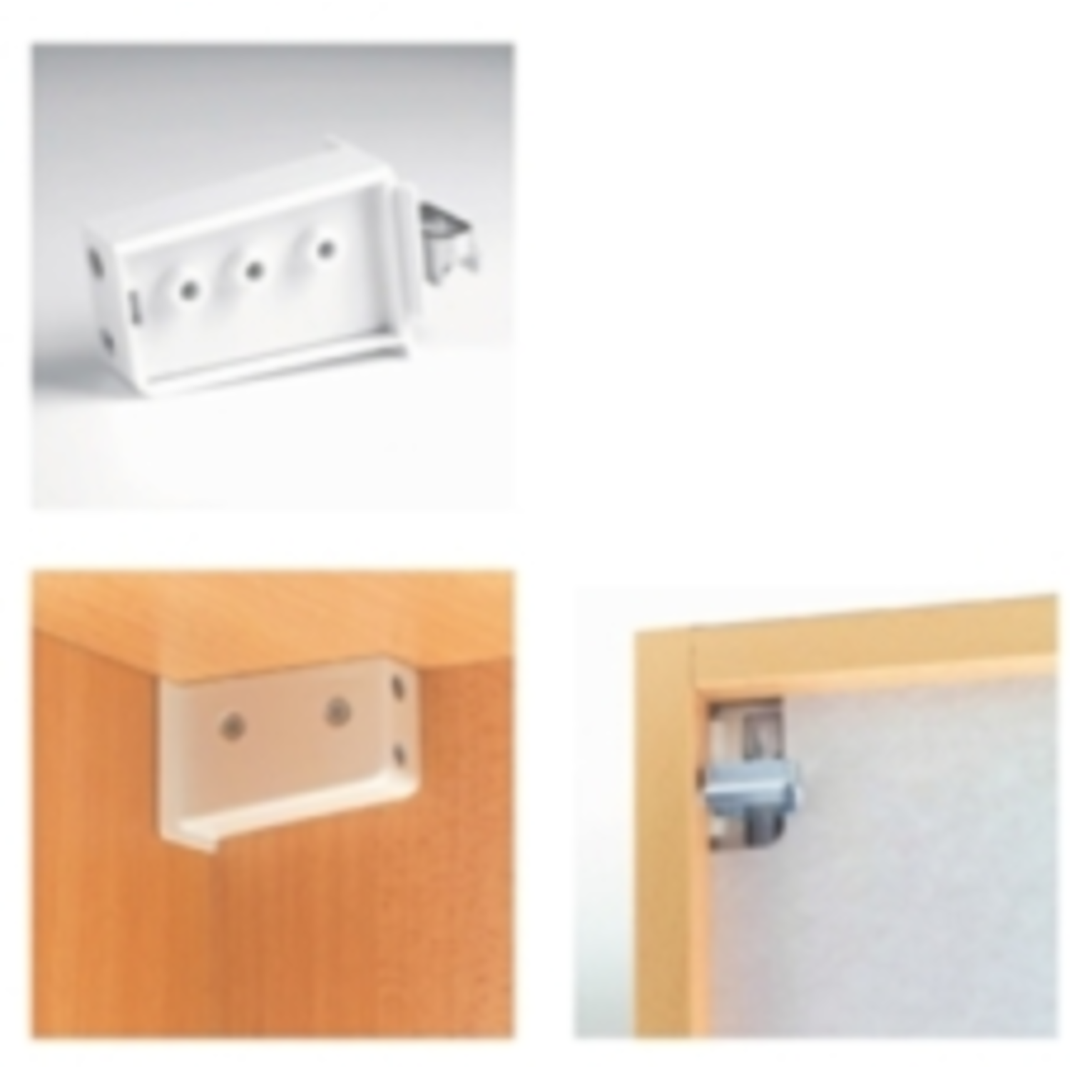 Kastophanger te schroeven links wit Camar 8