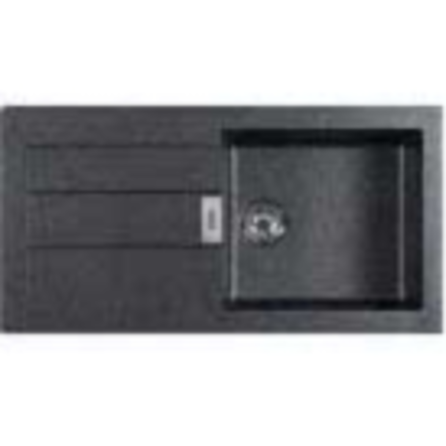 Eco sirius inbouwspoeltafel 1000x510mm 1 bak tectonite grijs
