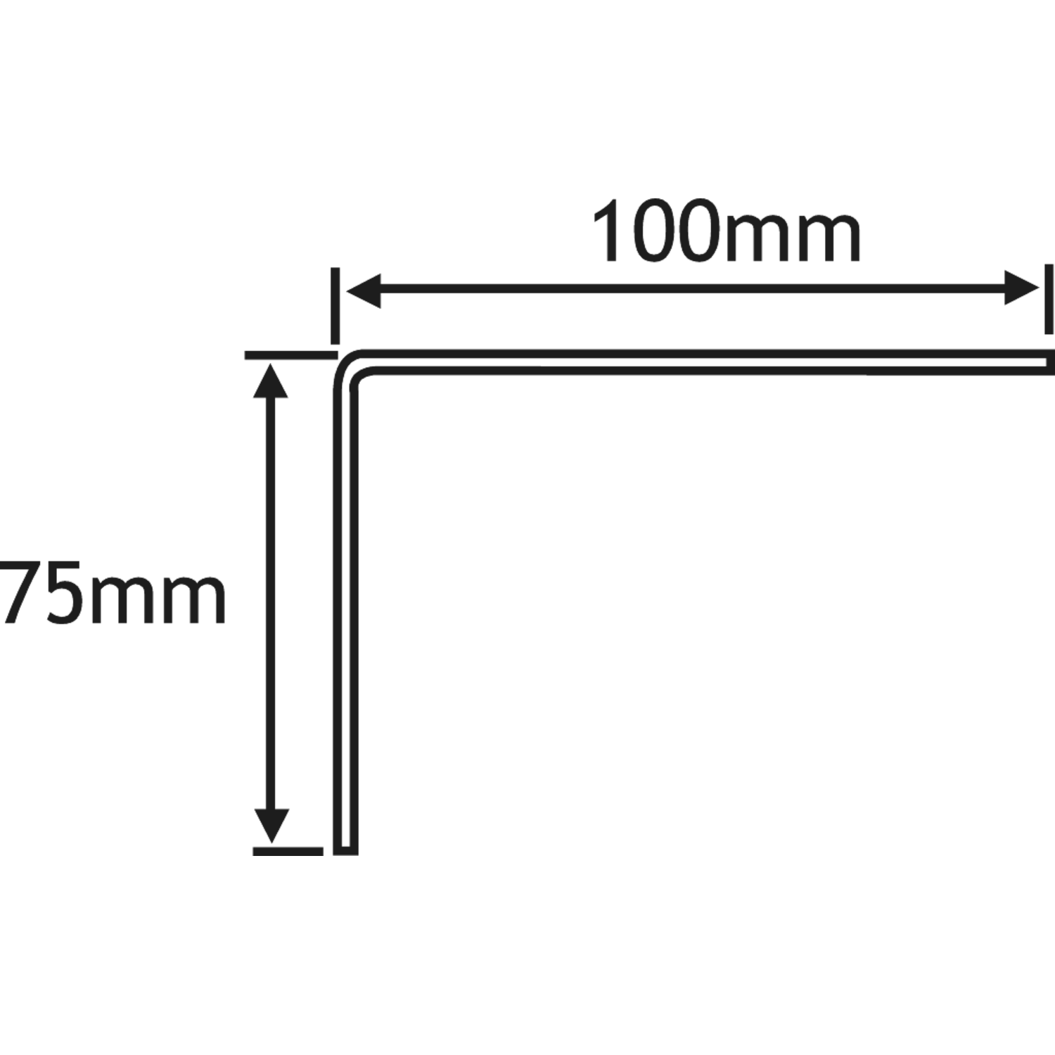 Consolen vast 1168/ 75x100 wit