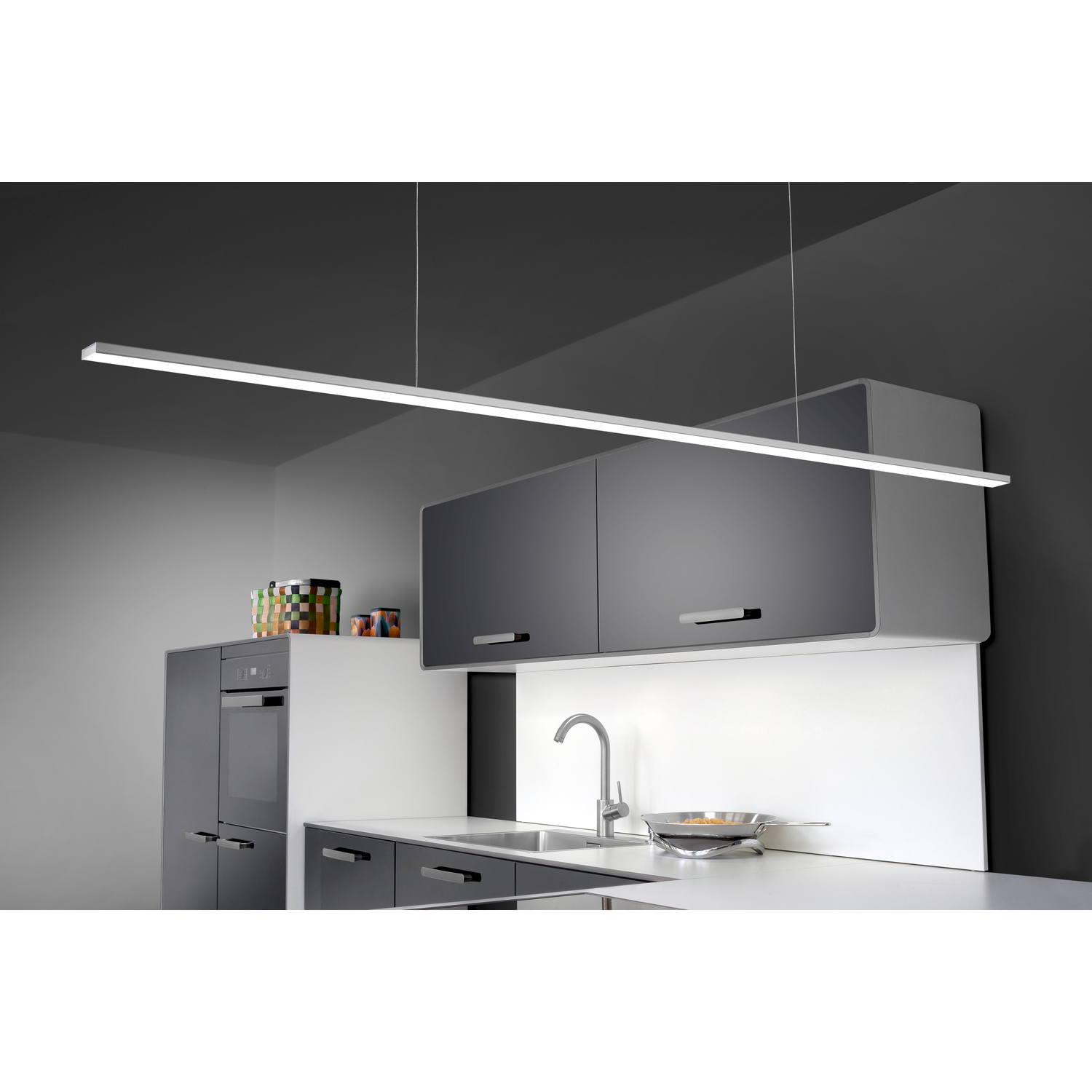 Pendel 150 Led RVS 900mm 14W 240v 4000K 1028lm