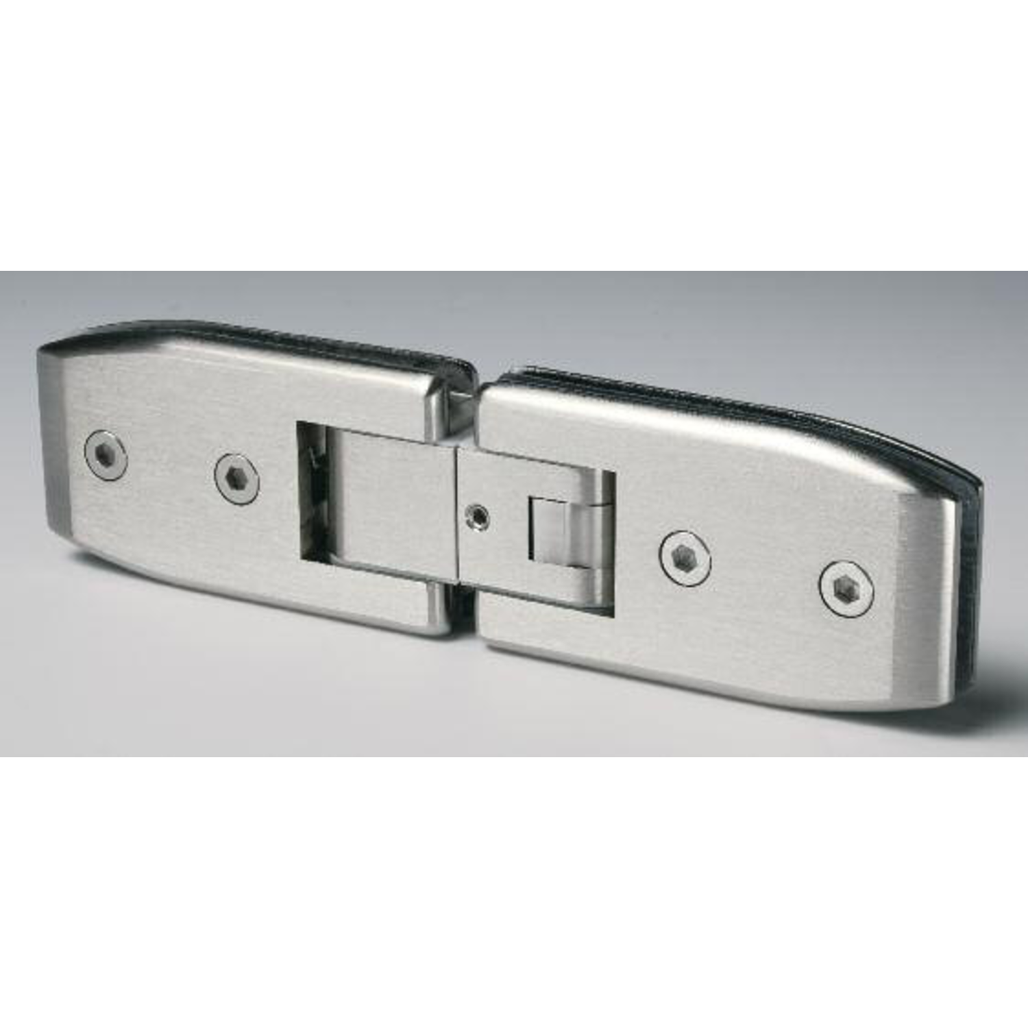 Scharnier serie 600 regelb.glas/glas 8/12mm i-lijn rvs look