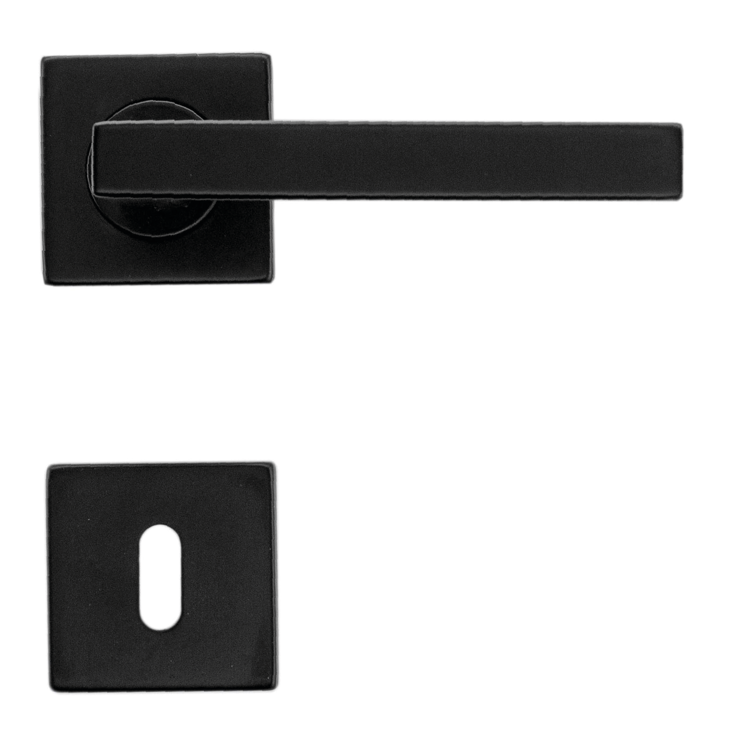 Deurkruk Pro kubic shape 16mm zwart r+e
